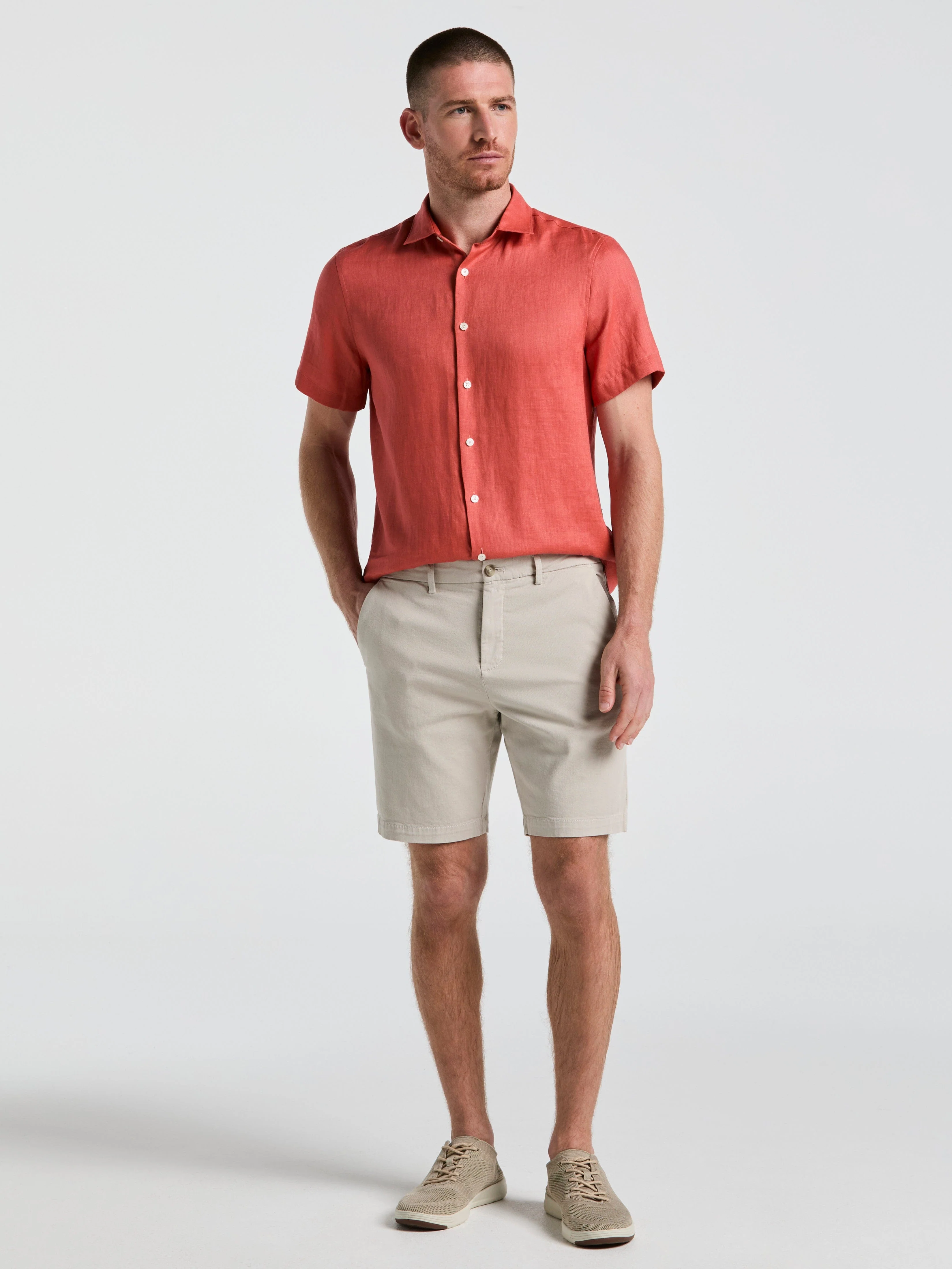 8" Flat Front Garment Dyed Short - Image 11