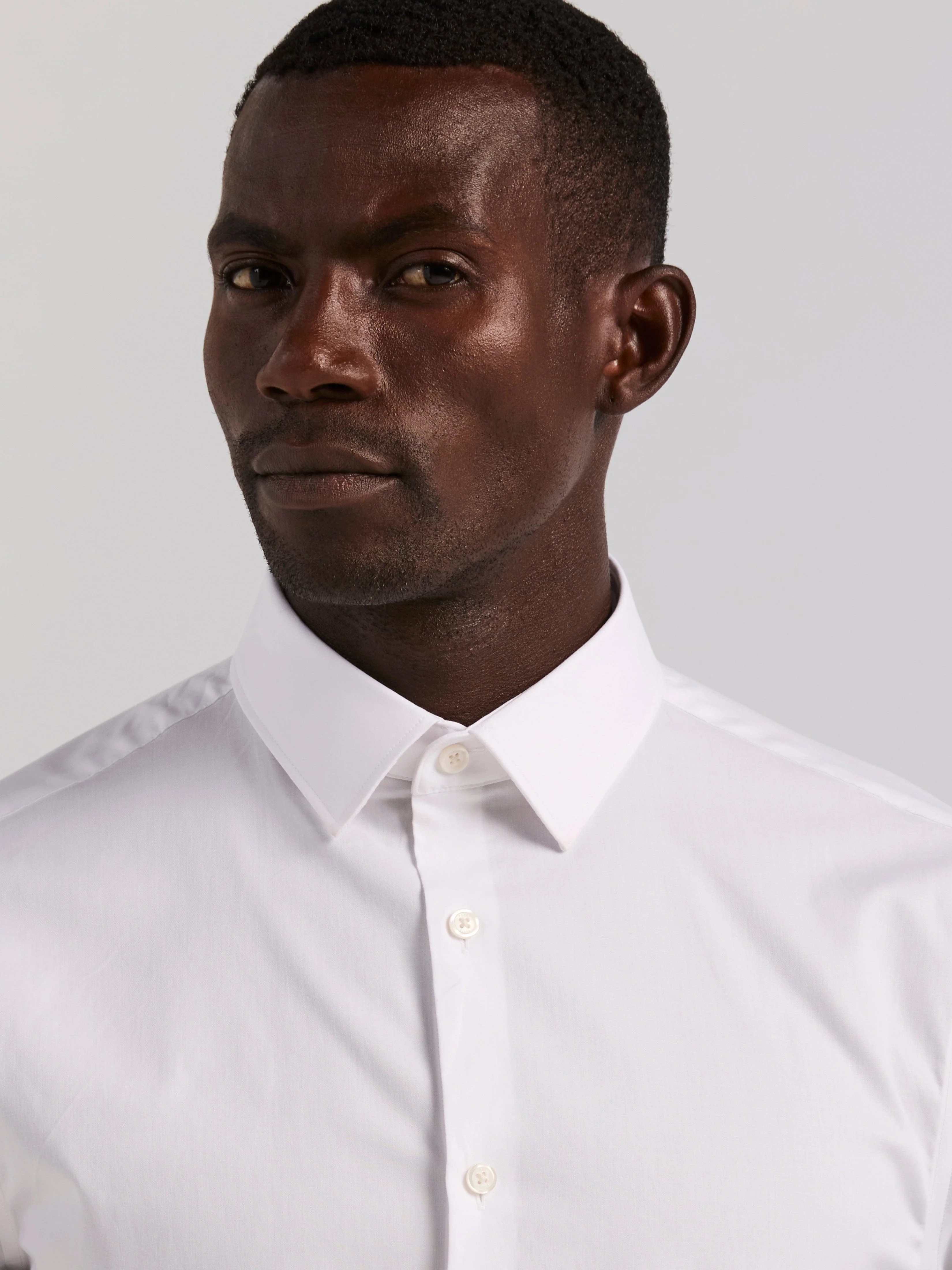 Cotton Blend Slim Fit Dress Shirt - Image 12