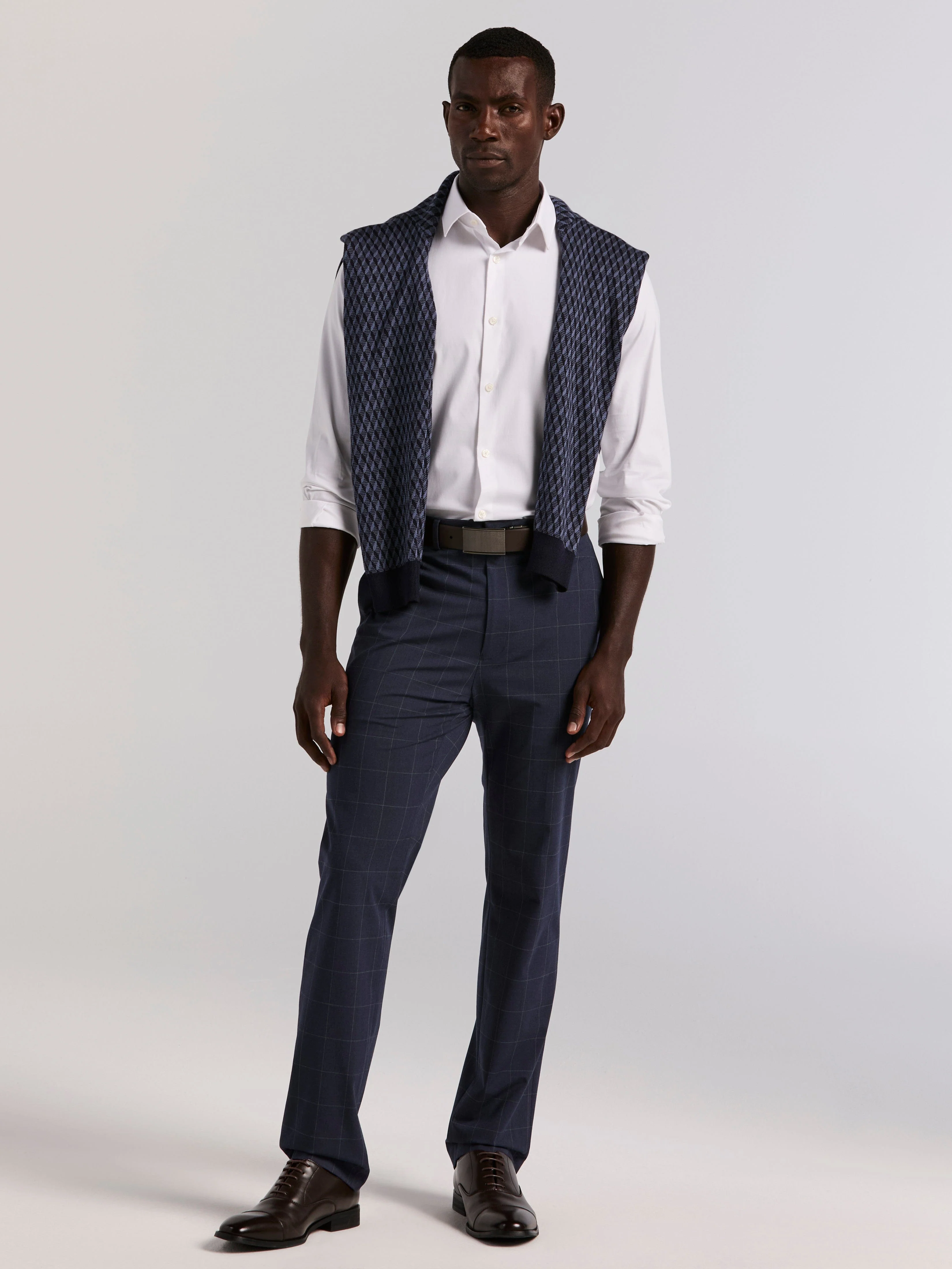 Cotton Blend Slim Fit Dress Shirt - Image 15