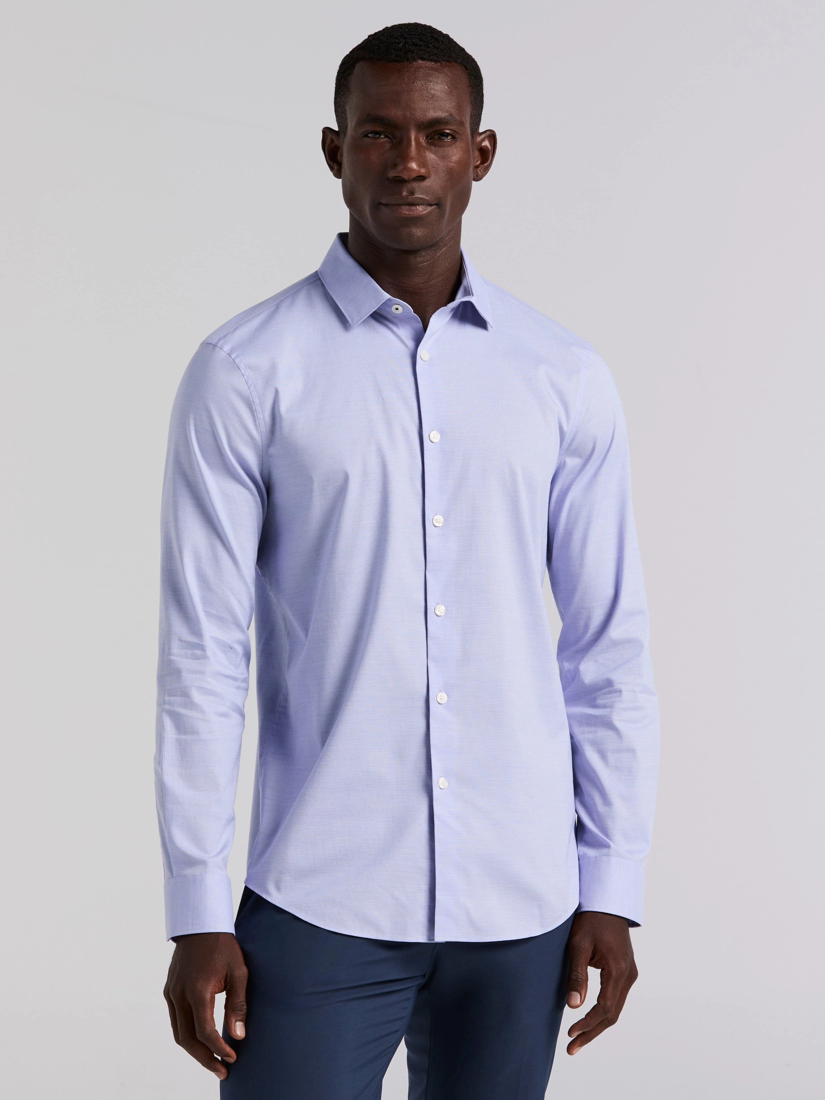 Dobby Cotton Stretch Slim Fit Shirt - Image 5
