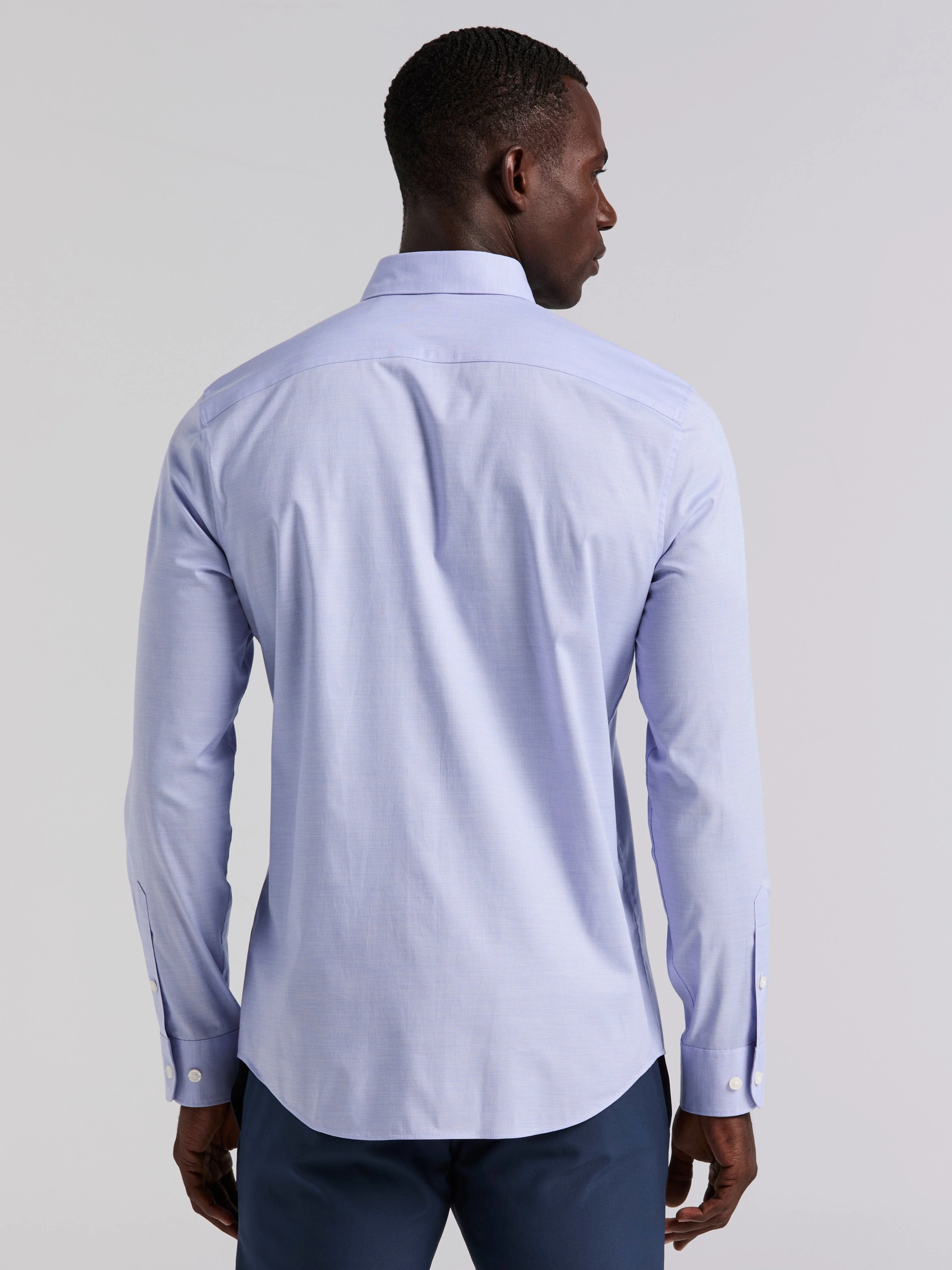 Dobby Cotton Stretch Slim Fit Shirt - Image 6