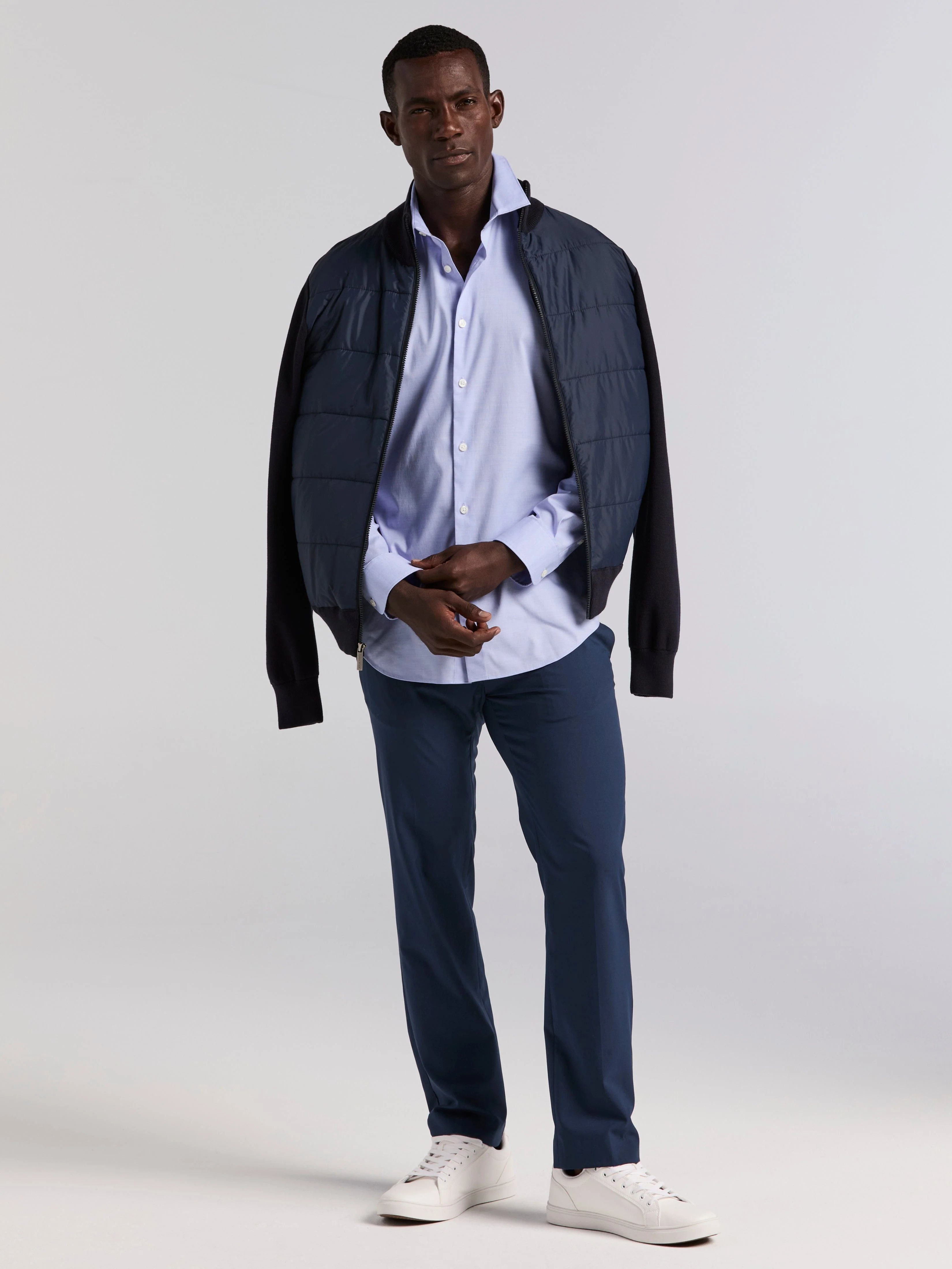 Dobby Cotton Stretch Slim Fit Shirt - Image 9