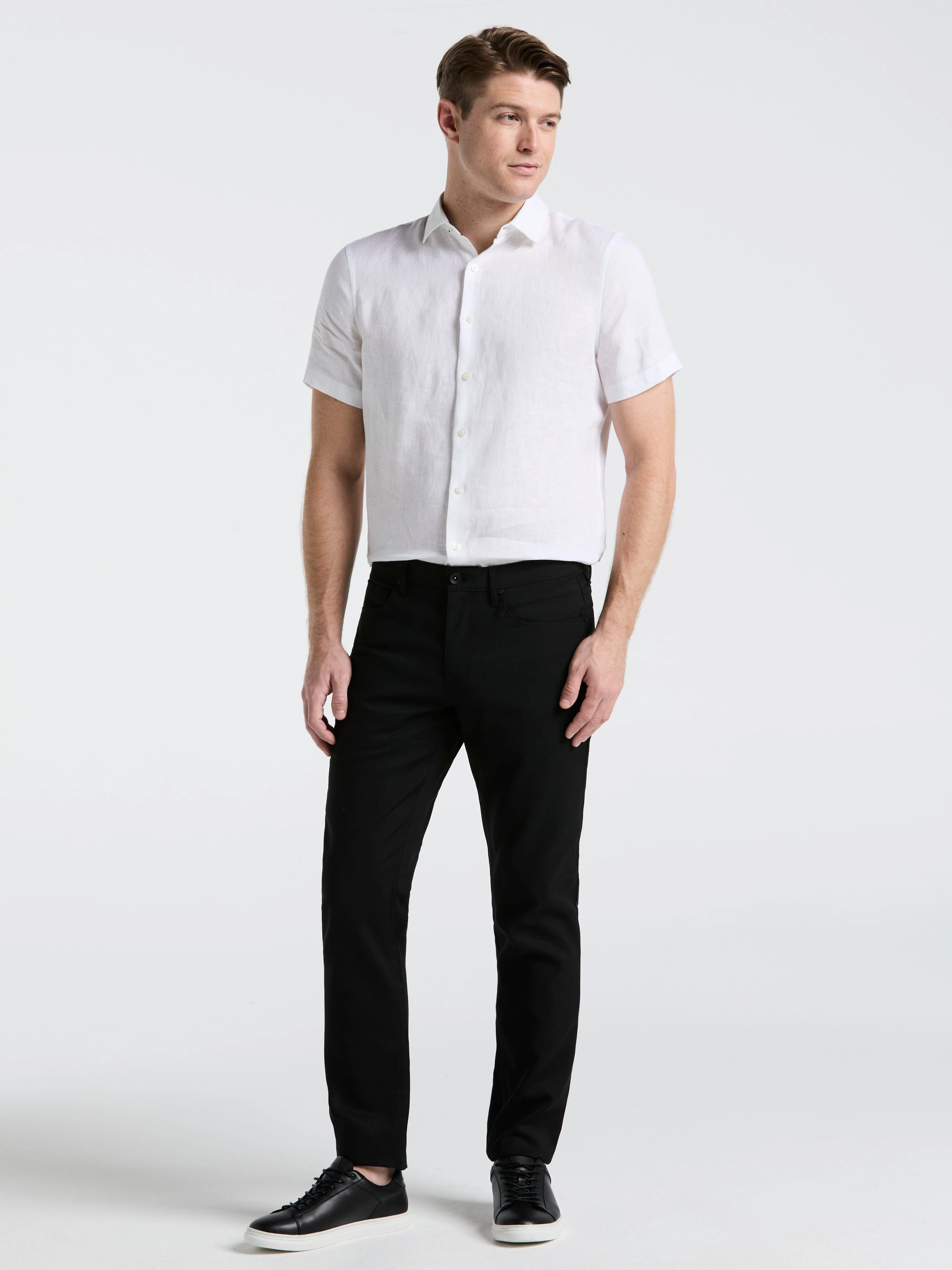 Slim Fit Double Cloth 5-Pocket Pants - Image 11