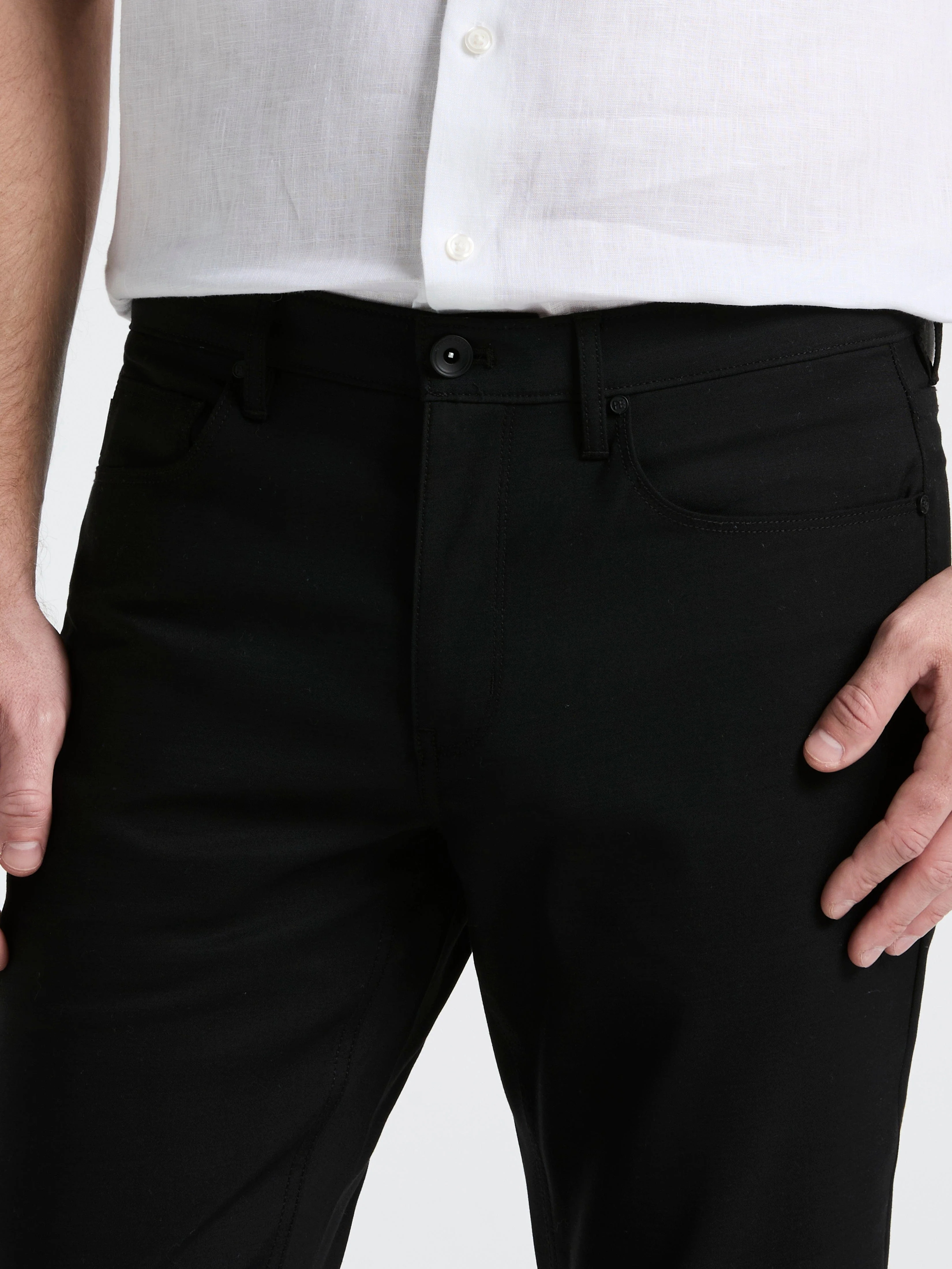 Slim Fit Double Cloth 5-Pocket Pants - Image 12