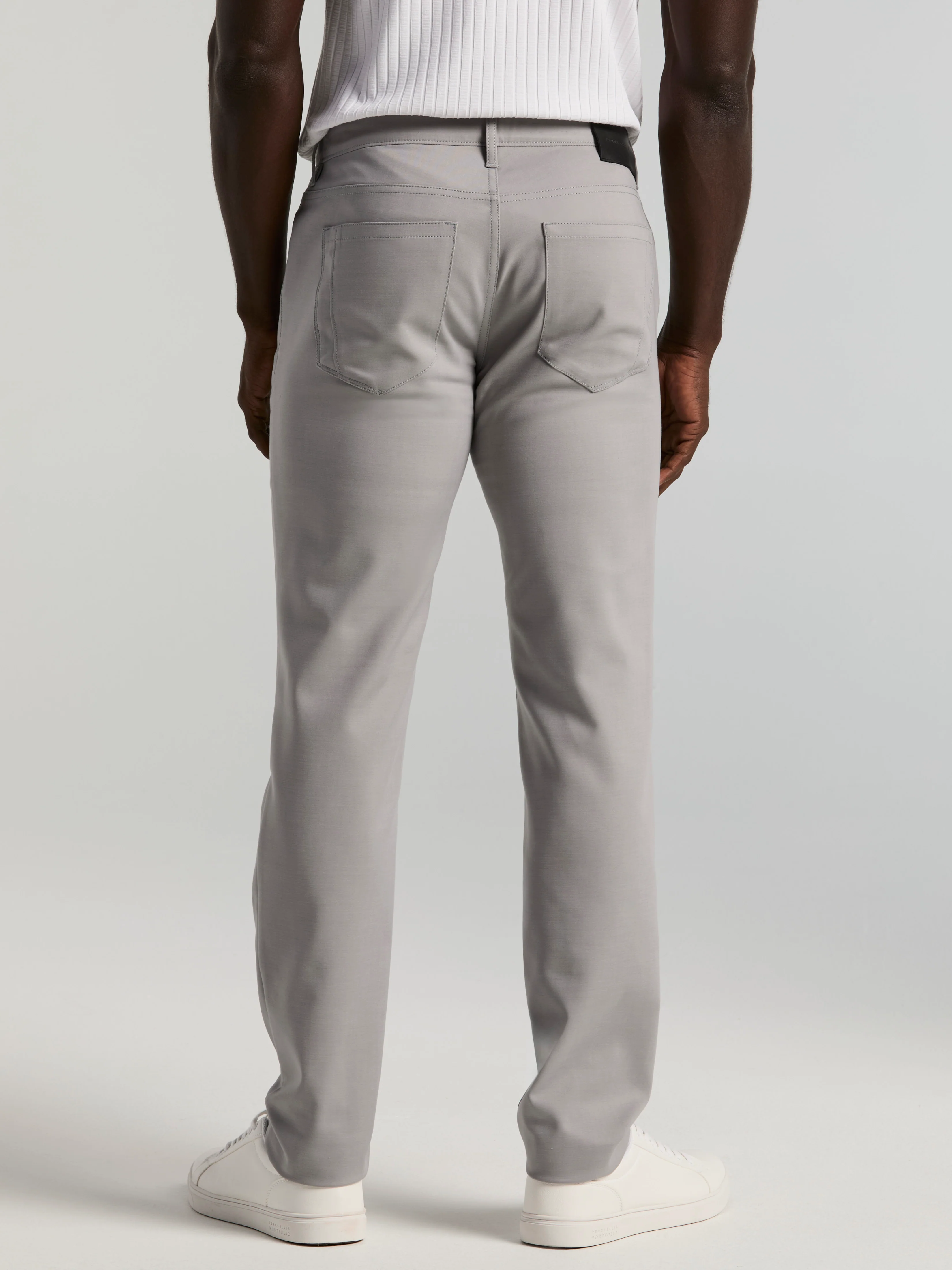 Slim Fit Double Cloth 5-Pocket Pants - Image 9
