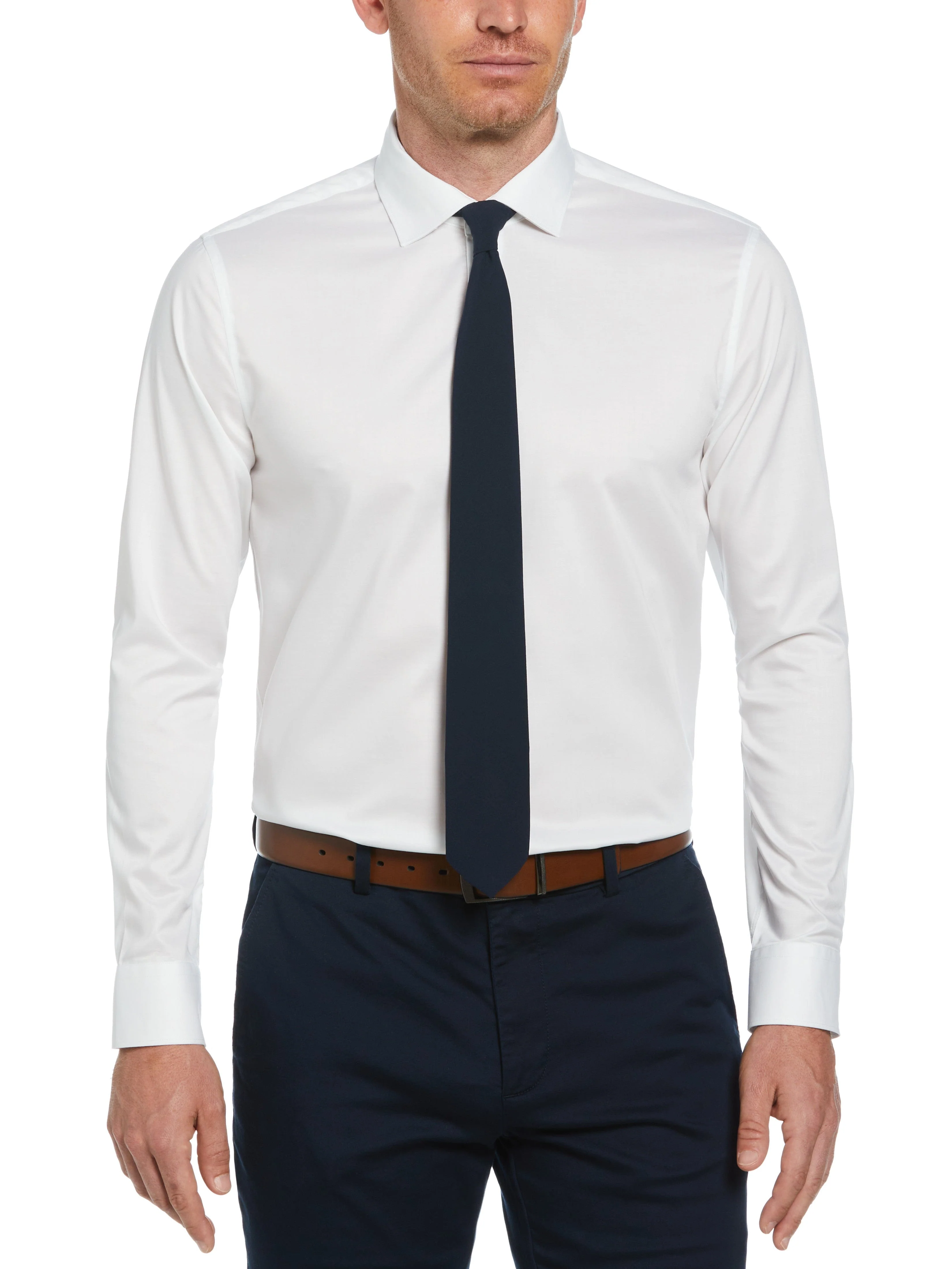 Slim Fit Luxe Button-Down TENCEL™ Twill Dress Shirt - Image 10