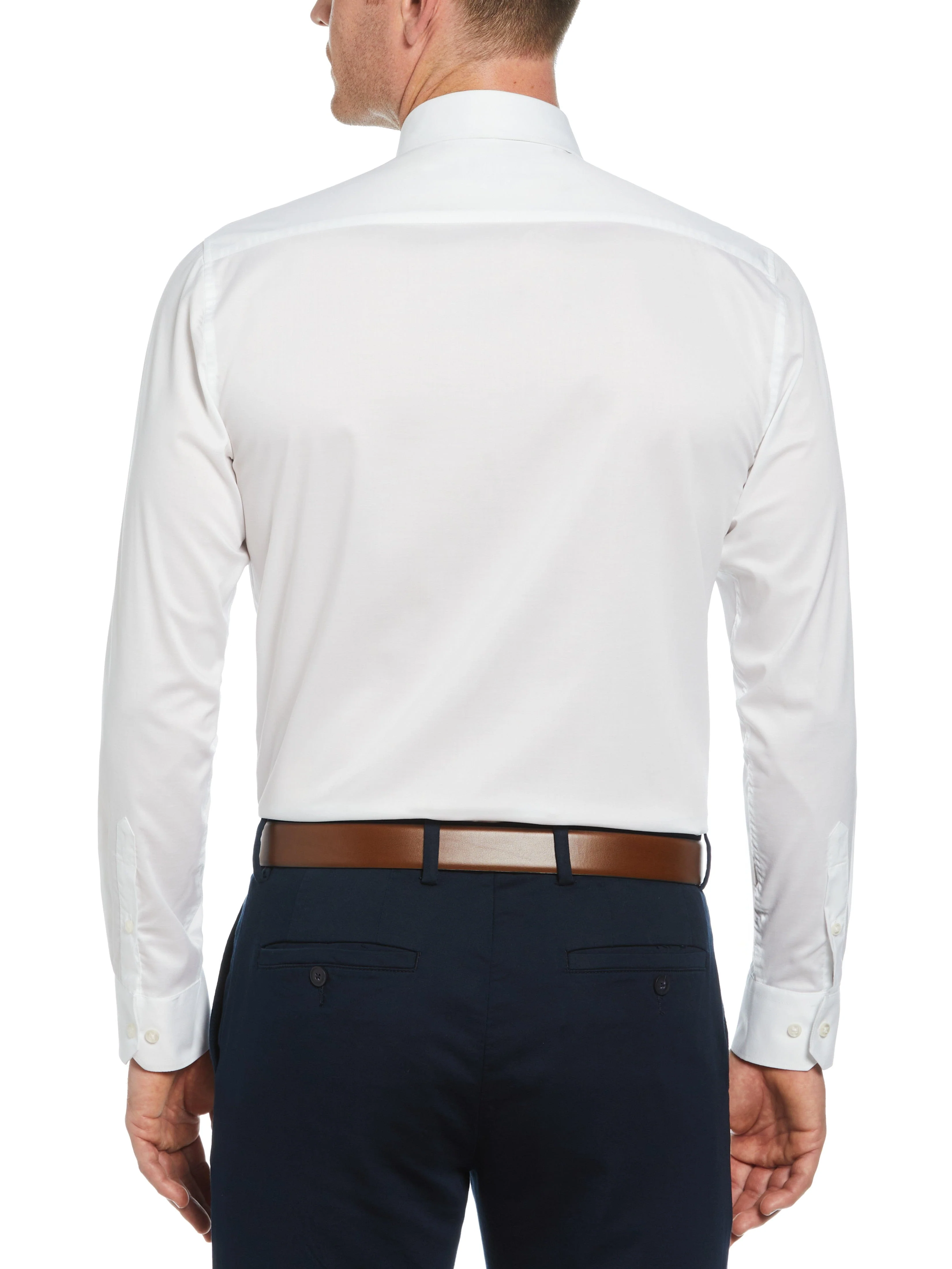 Slim Fit Luxe Button-Down TENCEL™ Twill Dress Shirt - Image 11
