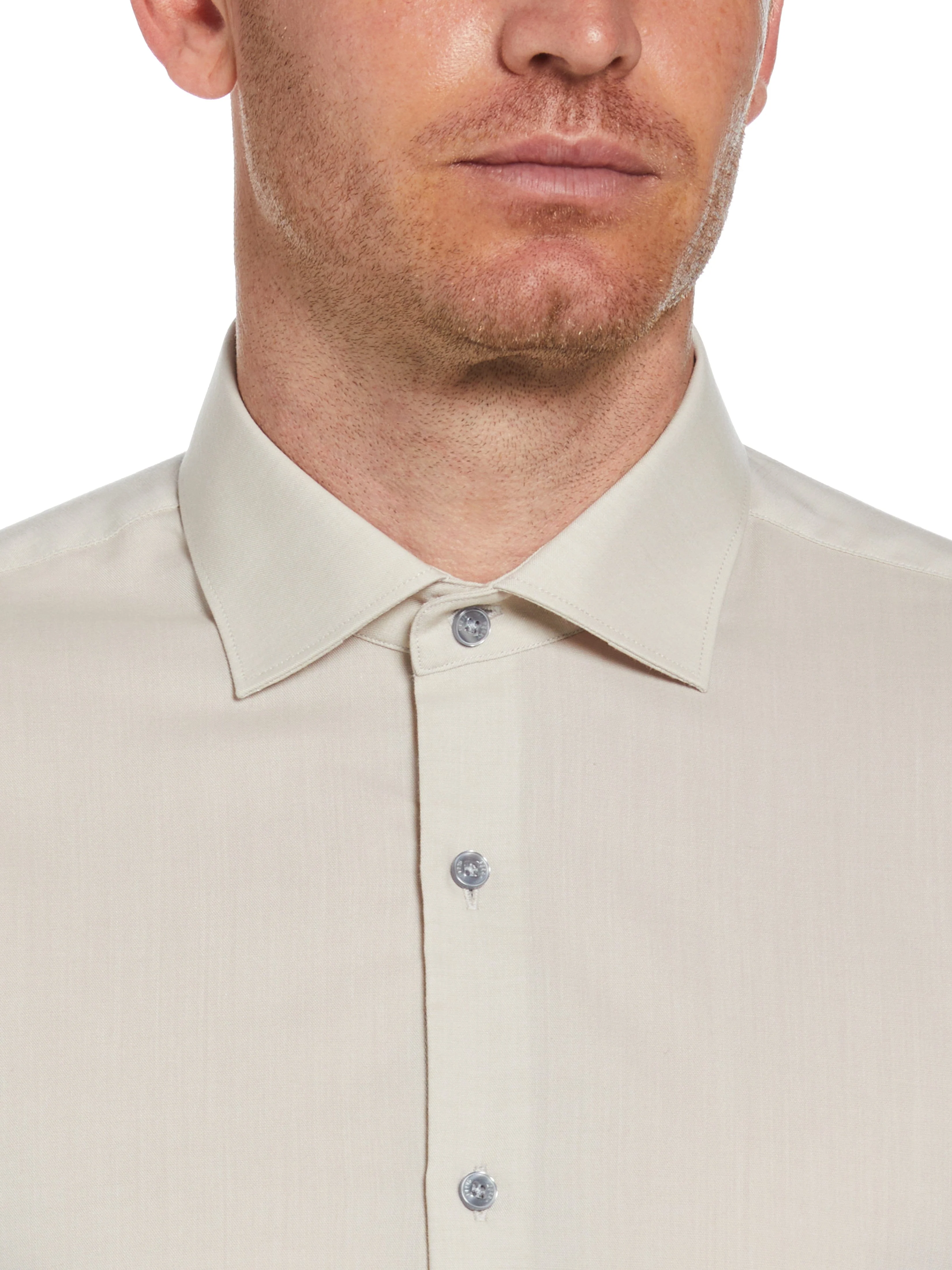 Slim Fit Luxe Button-Down TENCEL™ Twill Dress Shirt - Image 5