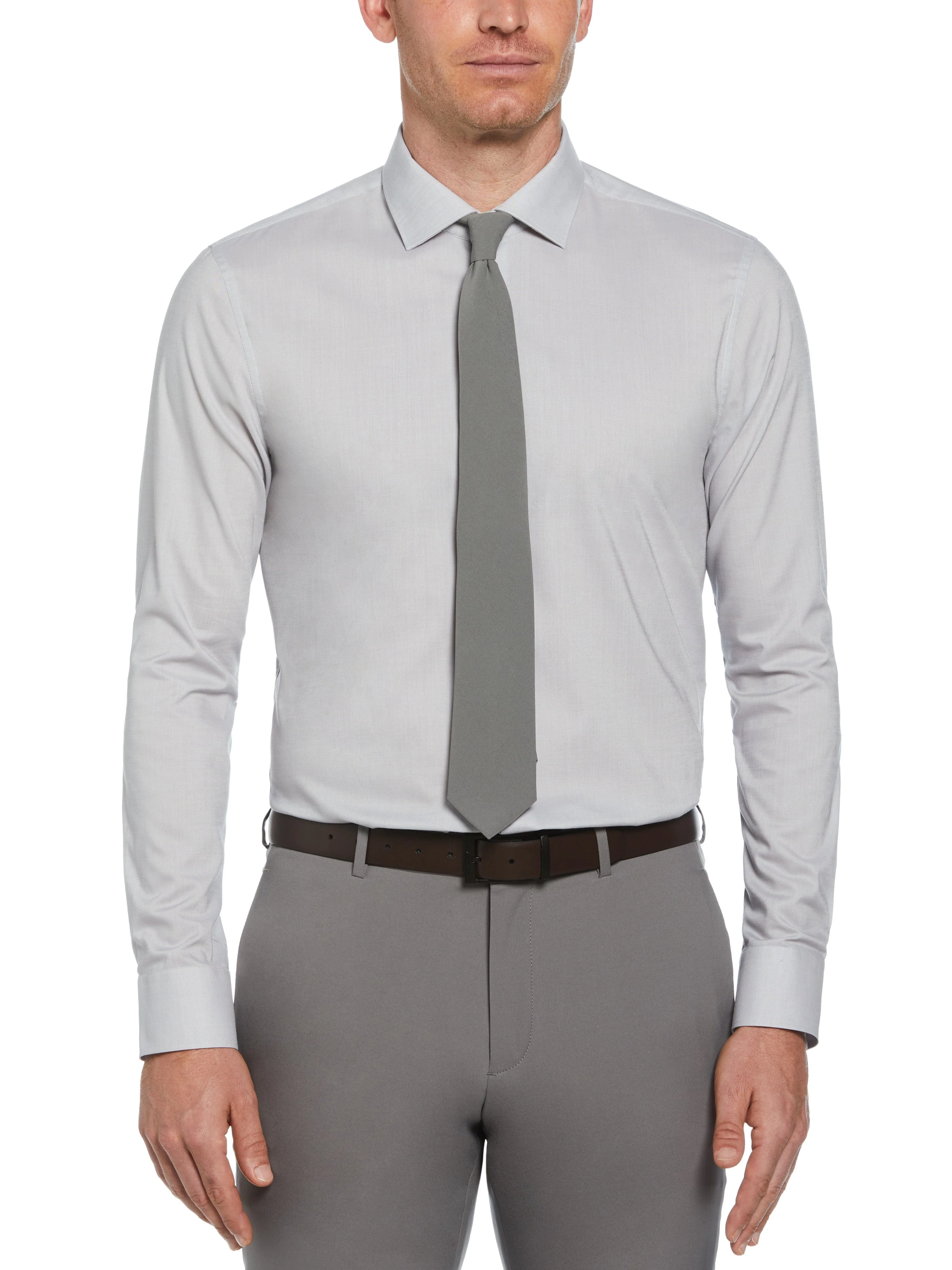 Slim Fit Luxe Button-Down TENCEL™ Twill Dress Shirt - Image 7