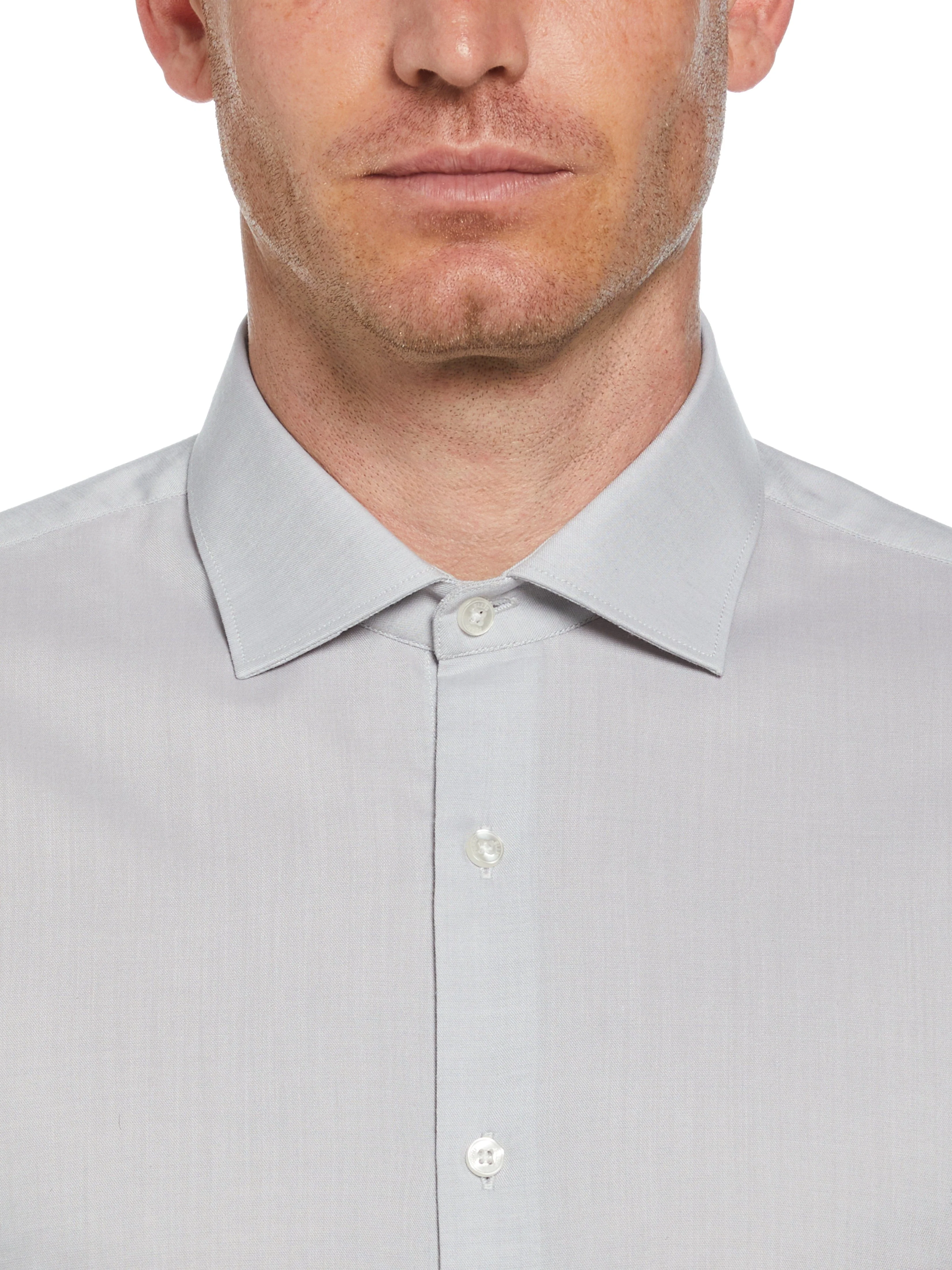 Slim Fit Luxe Button-Down TENCEL™ Twill Dress Shirt - Image 8