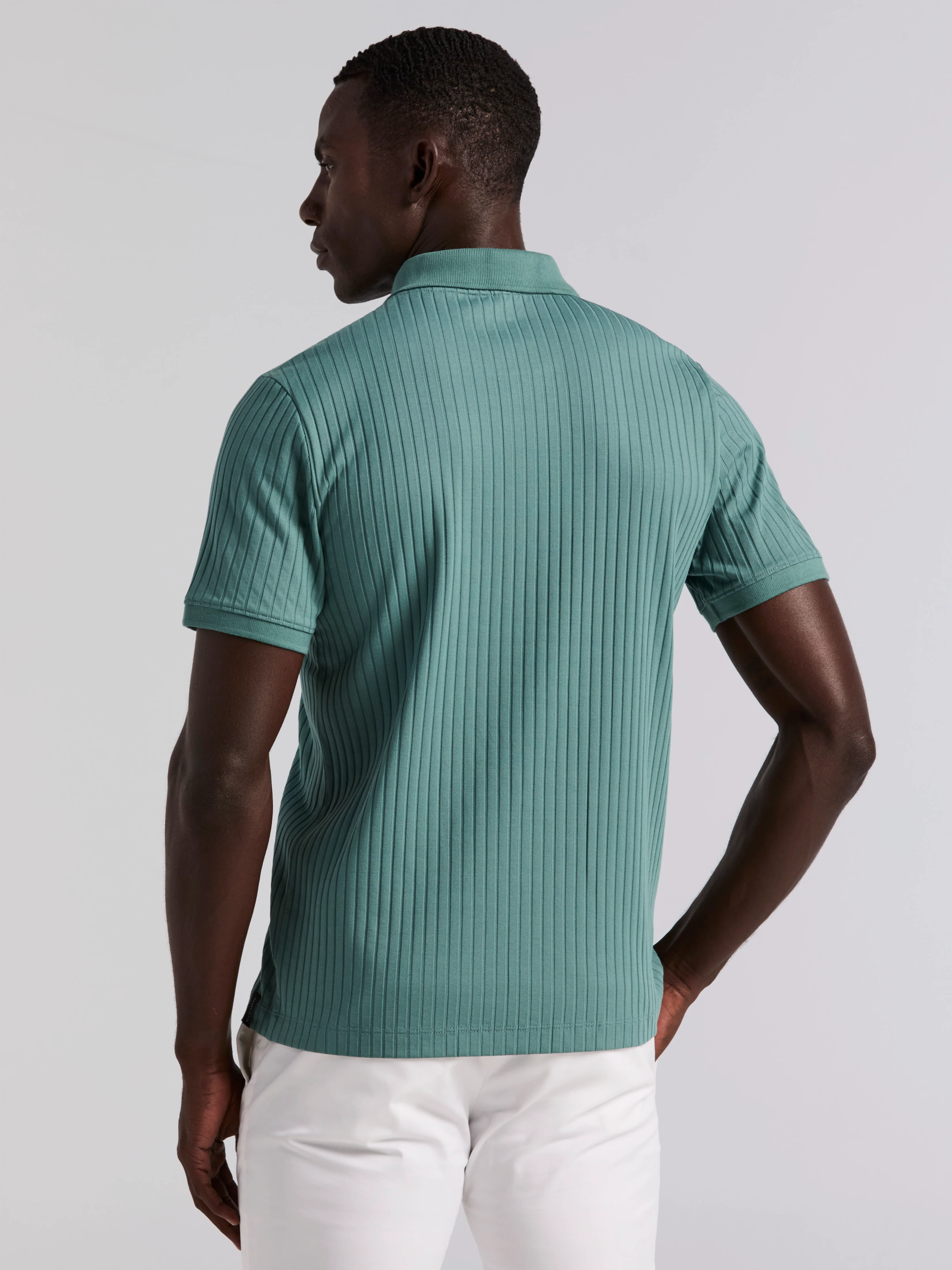 Quarter Zip Ribbed Polo - Image 17