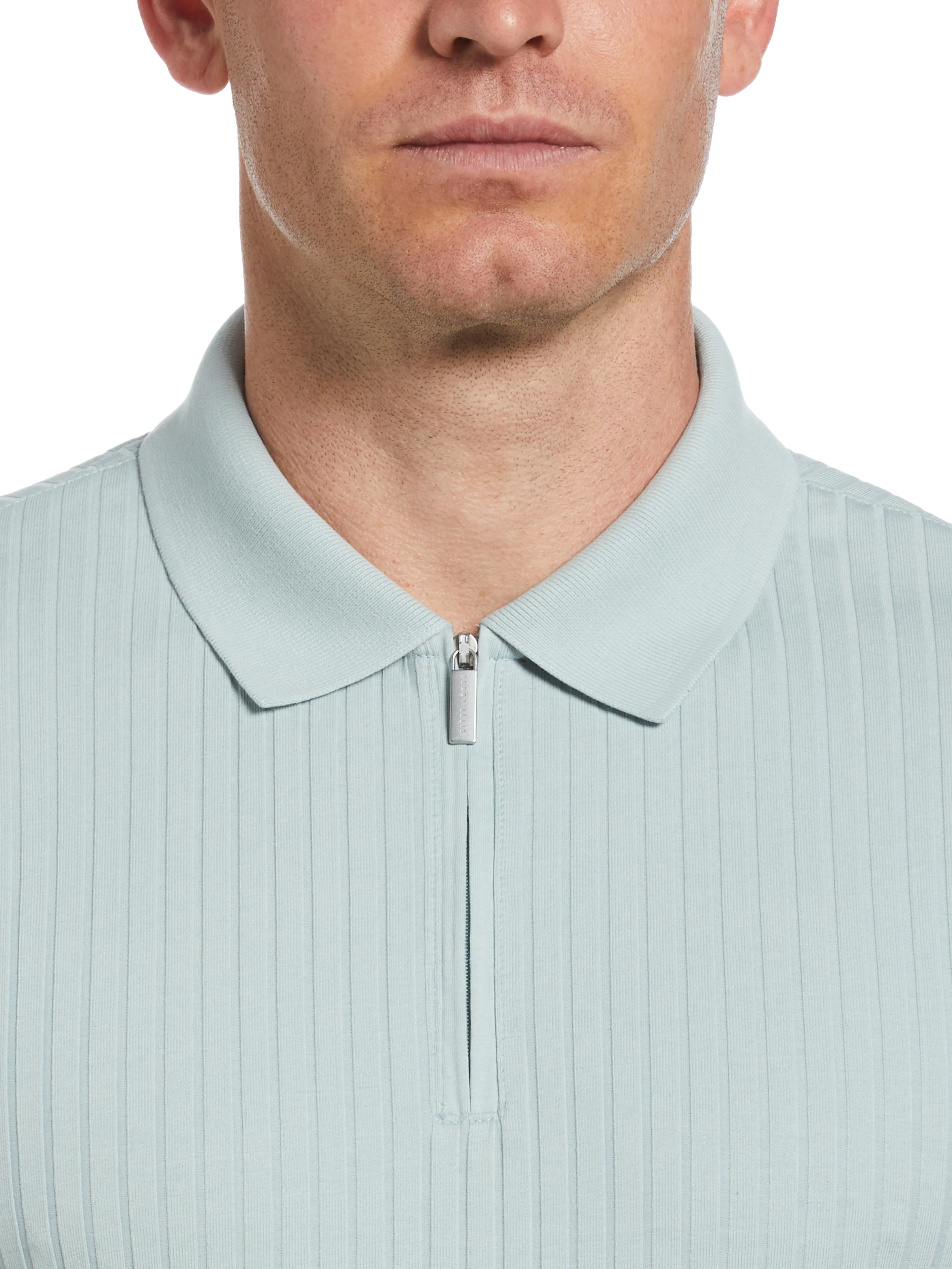 Quarter Zip Ribbed Polo - Image 34