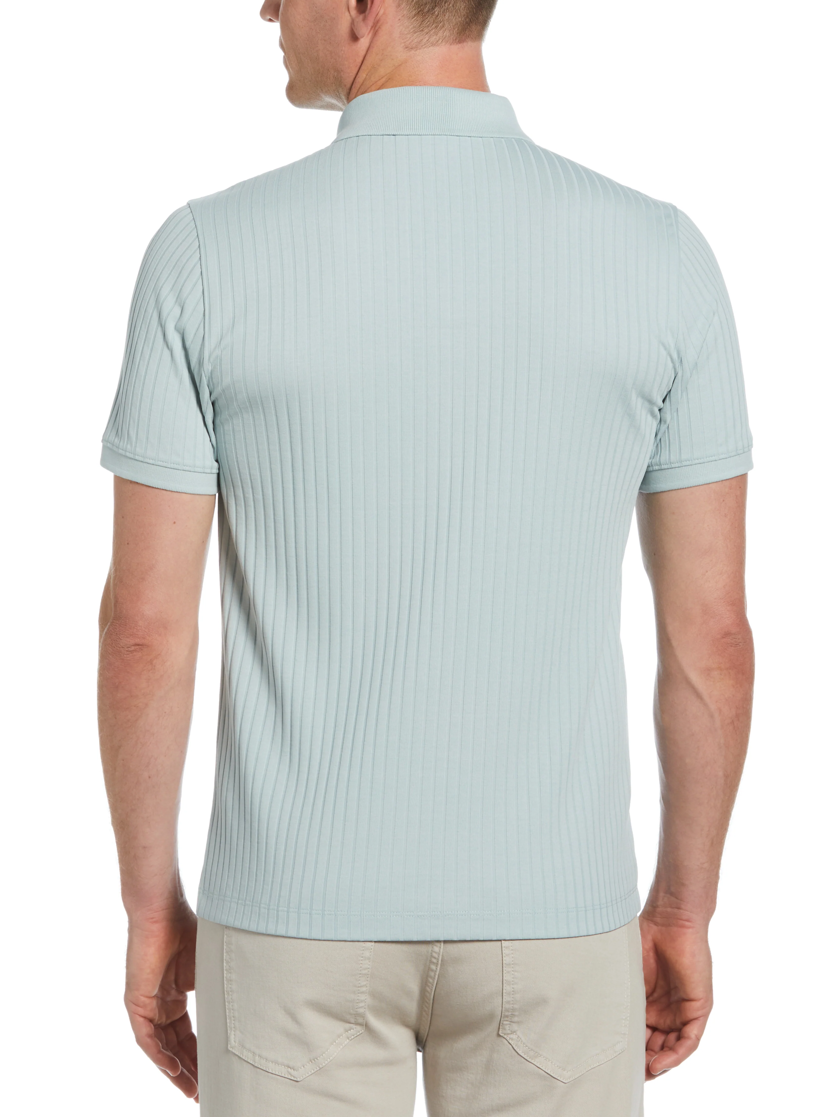 Quarter Zip Ribbed Polo - Image 35