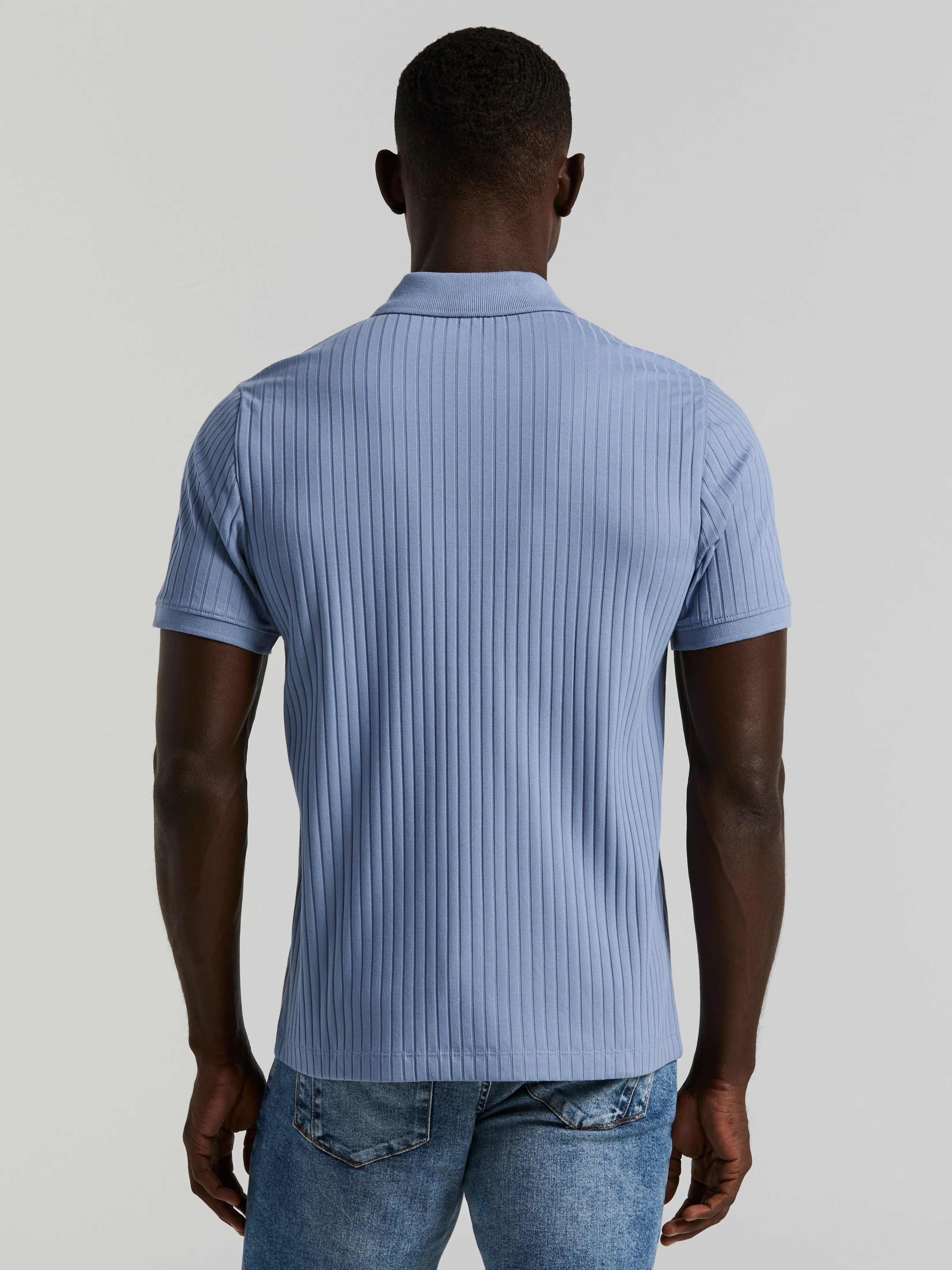 Quarter Zip Ribbed Polo - Image 8