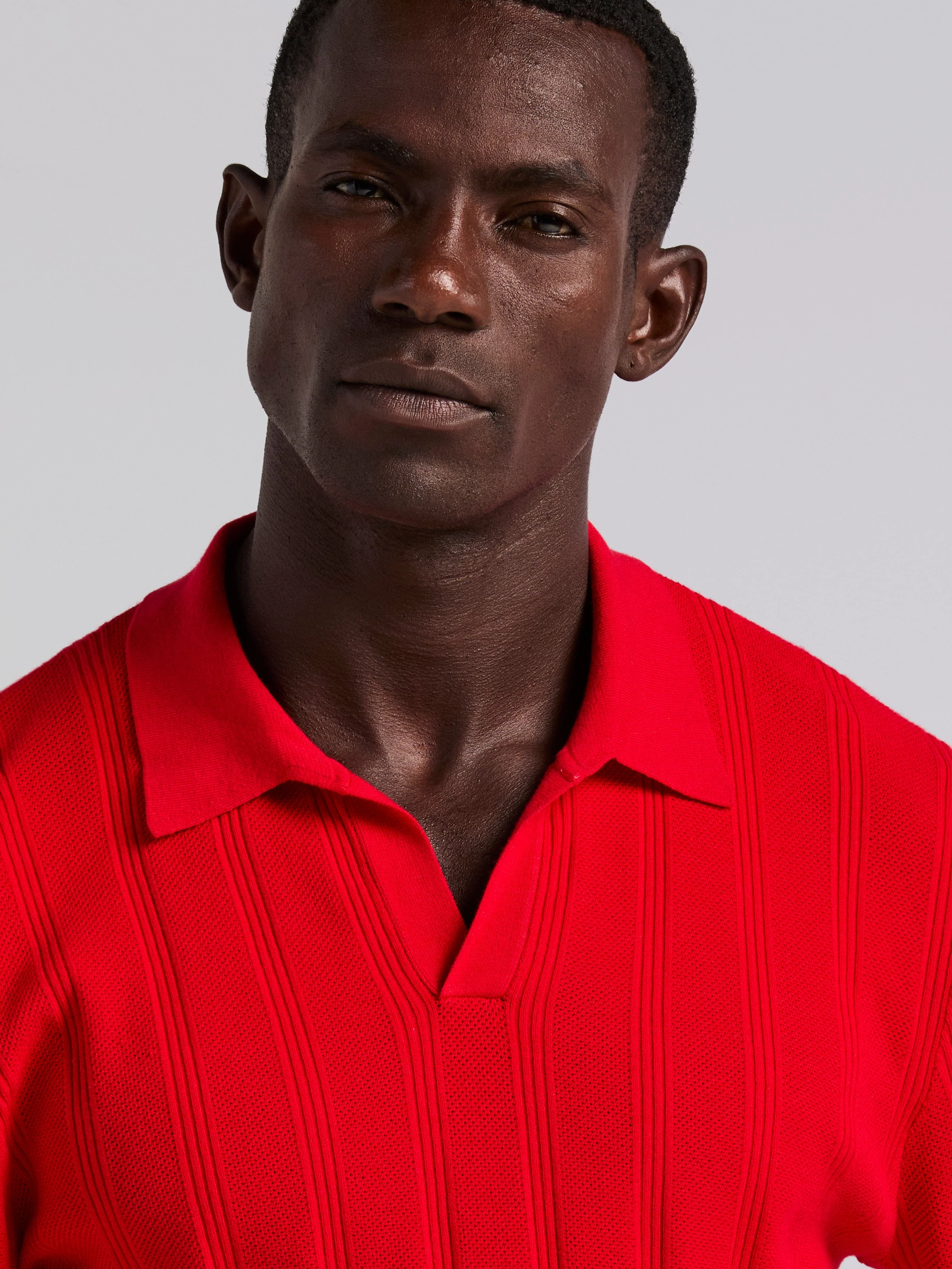 Mesh Stripe Sweater Polo - Image 19