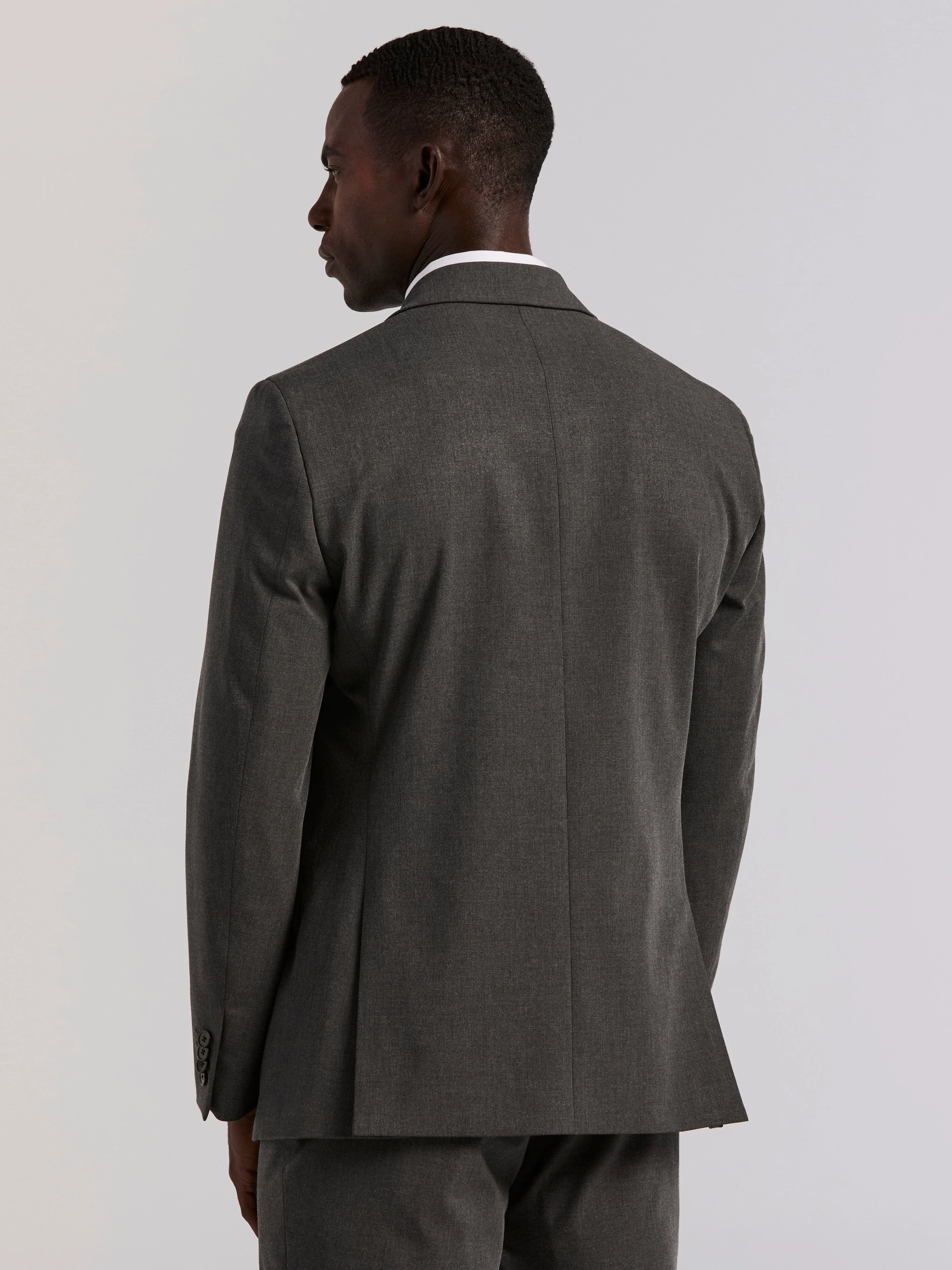 Slim Fit Gabardine Suit Jacket - Image 9