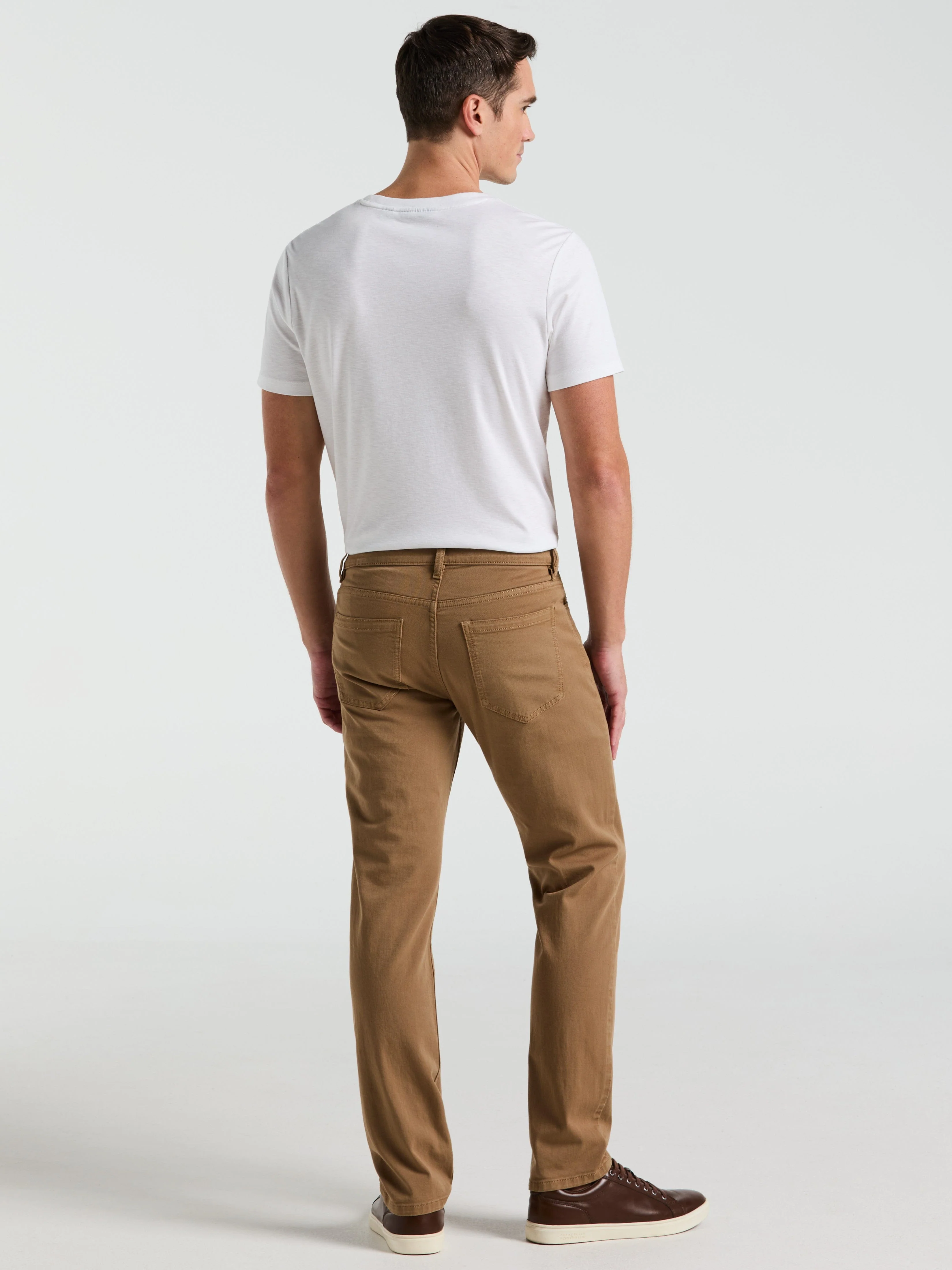Slim Fit Dyed Solid Twill Five Pocket Pant - Image 12