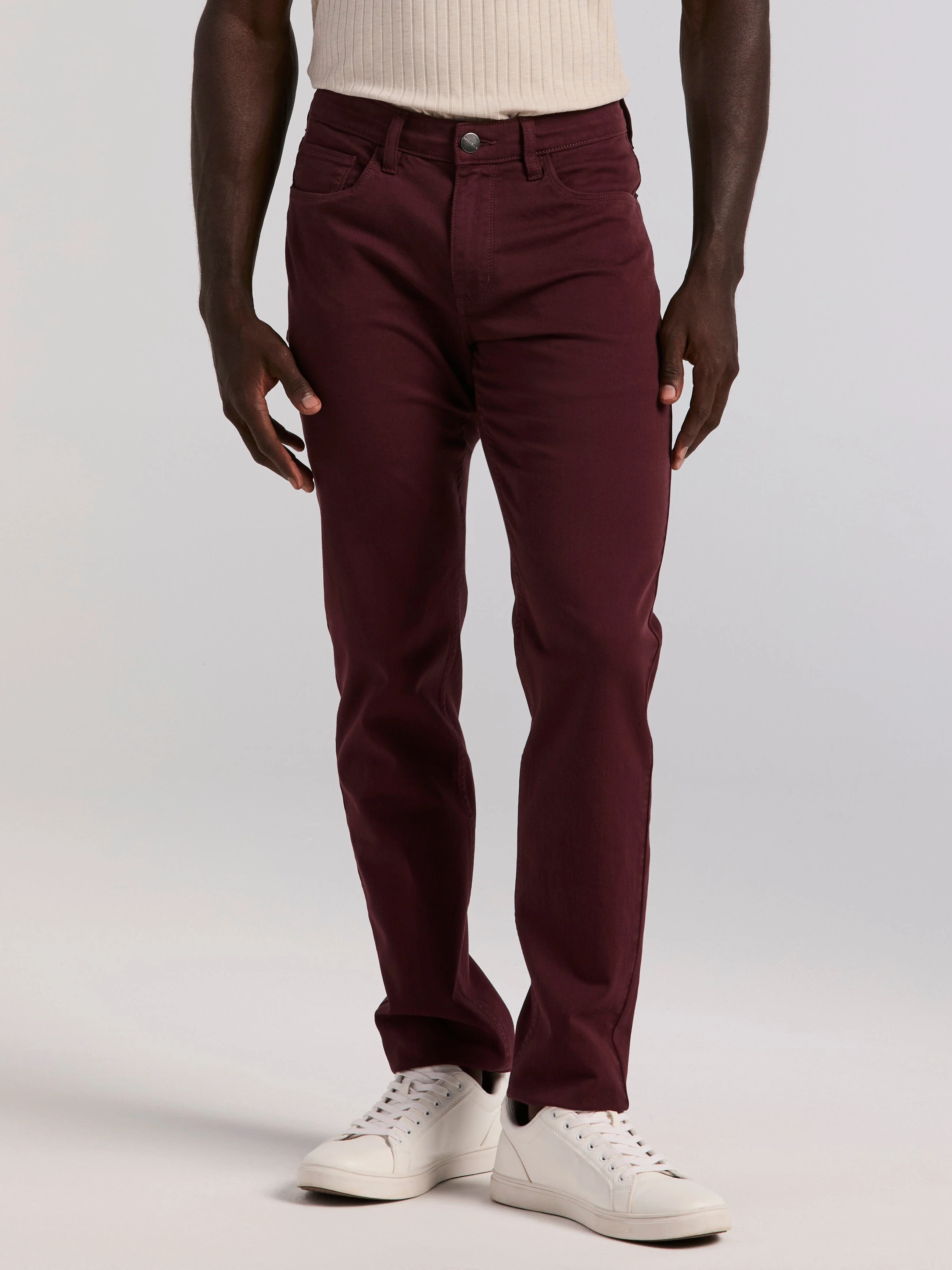 Slim Fit Dyed Solid Twill Five Pocket Pant - Image 13