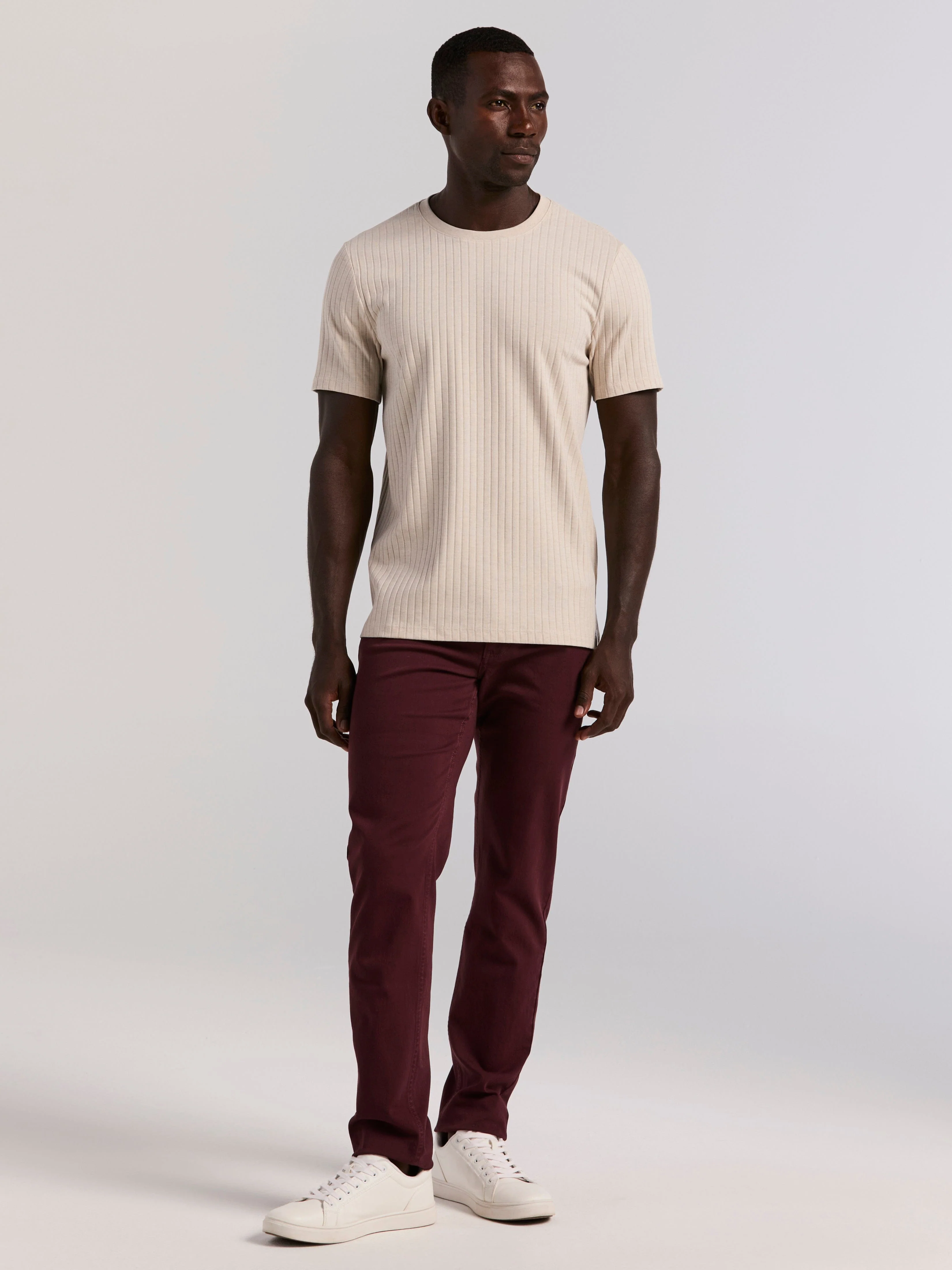 Slim Fit Dyed Solid Twill Five Pocket Pant - Image 14