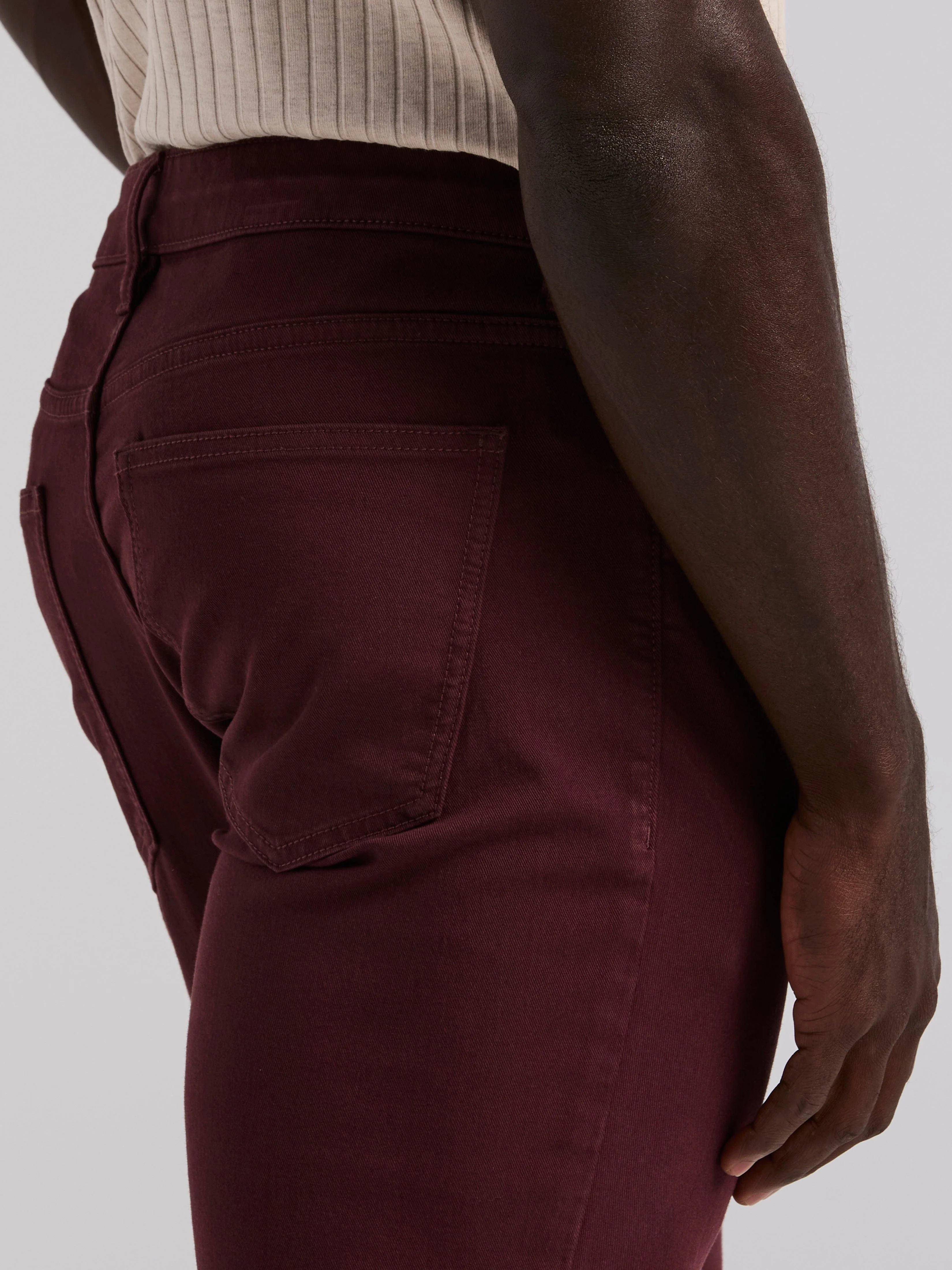 Slim Fit Dyed Solid Twill Five Pocket Pant - Image 16