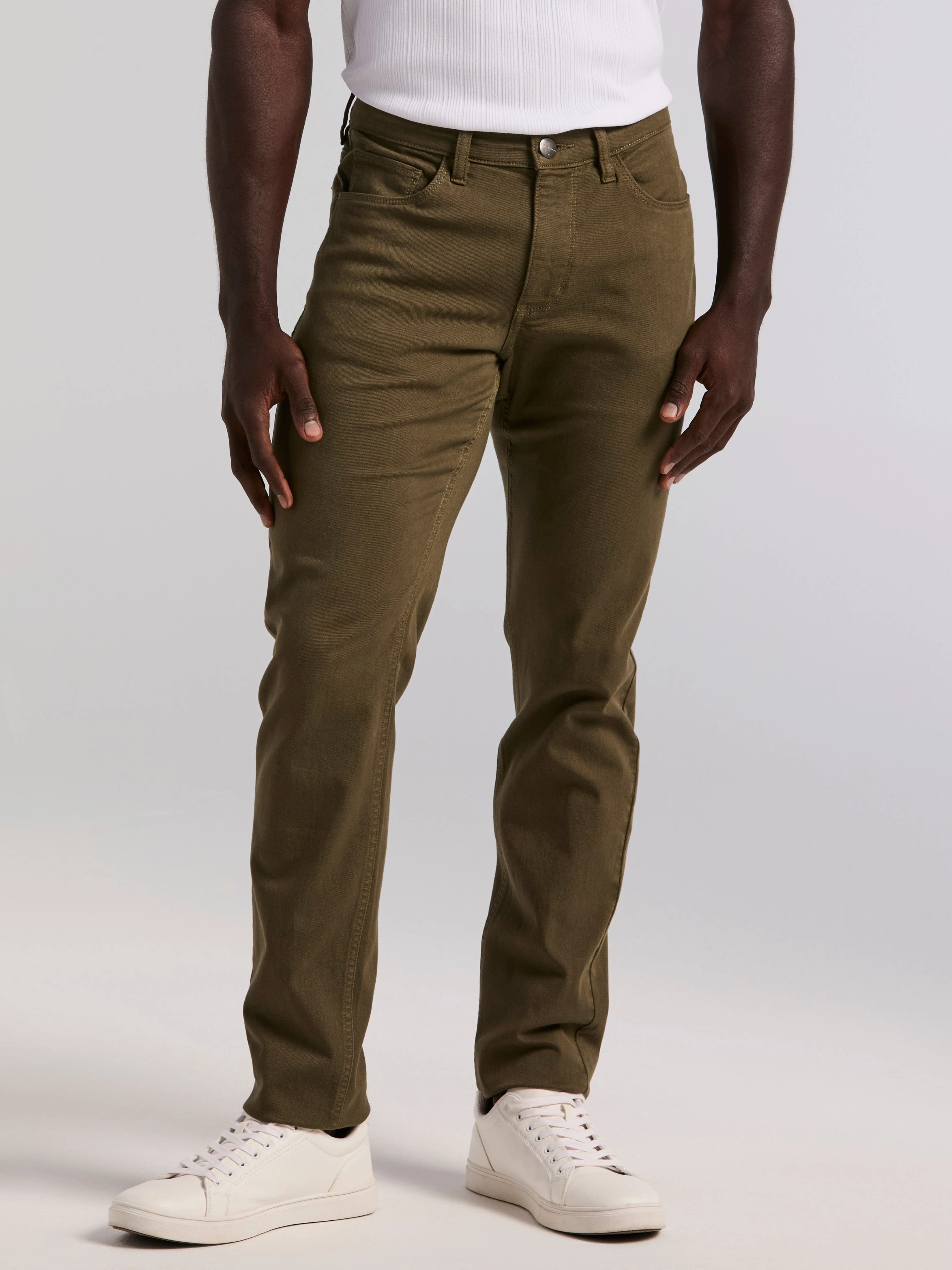 Slim Fit Dyed Solid Twill Five Pocket Pant - Image 18
