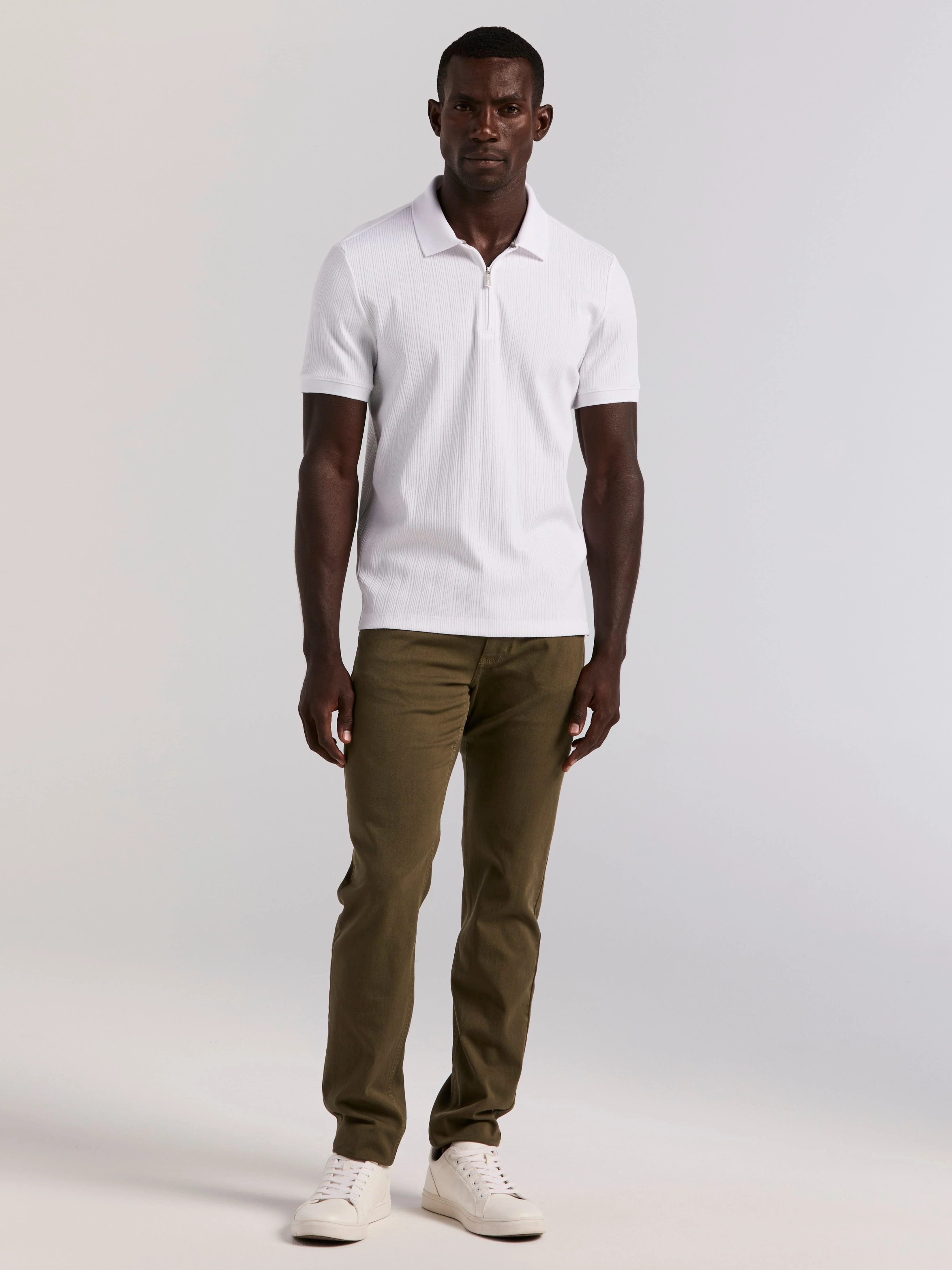 Slim Fit Dyed Solid Twill Five Pocket Pant - Image 19