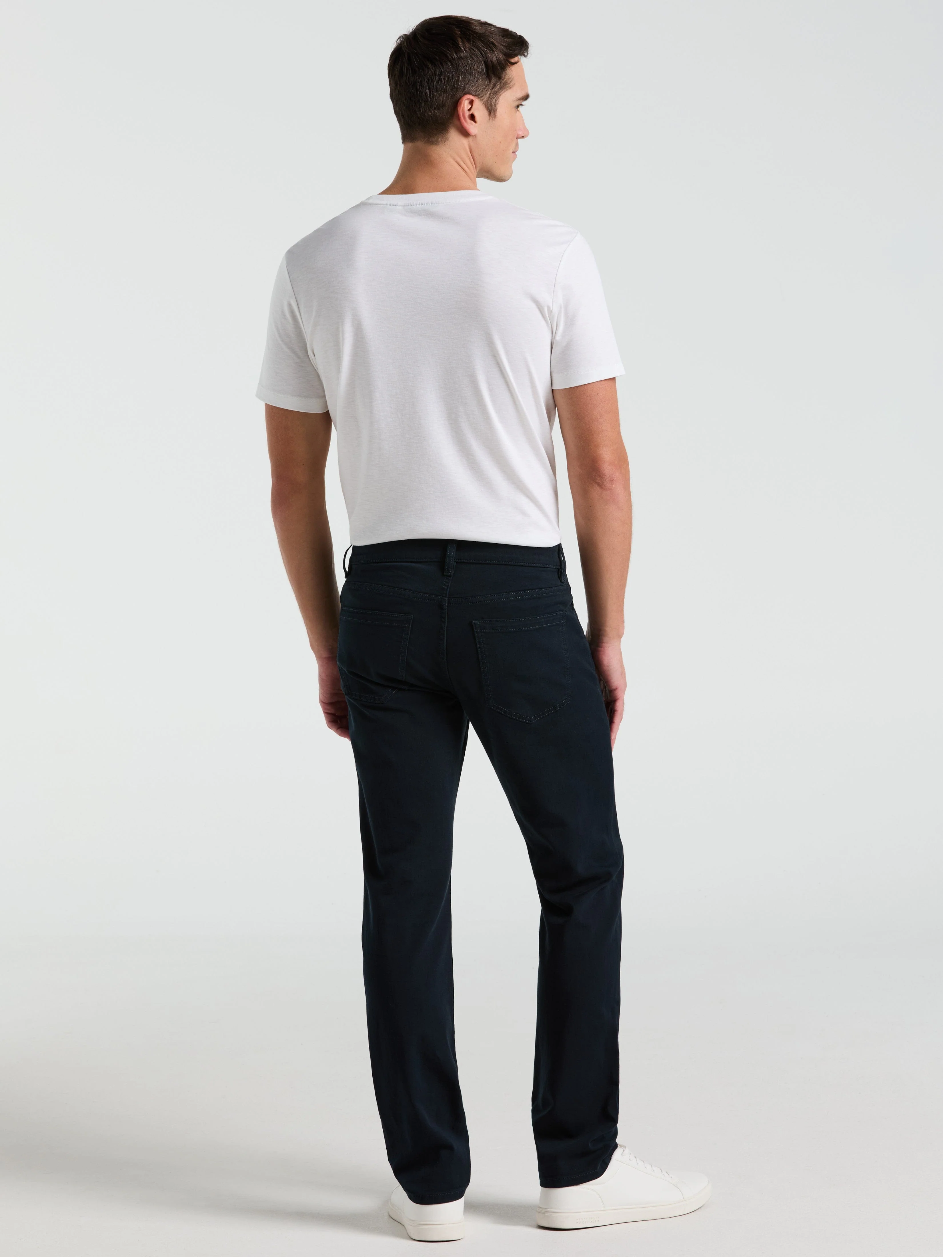 Slim Fit Dyed Solid Twill Five Pocket Pant - Image 4