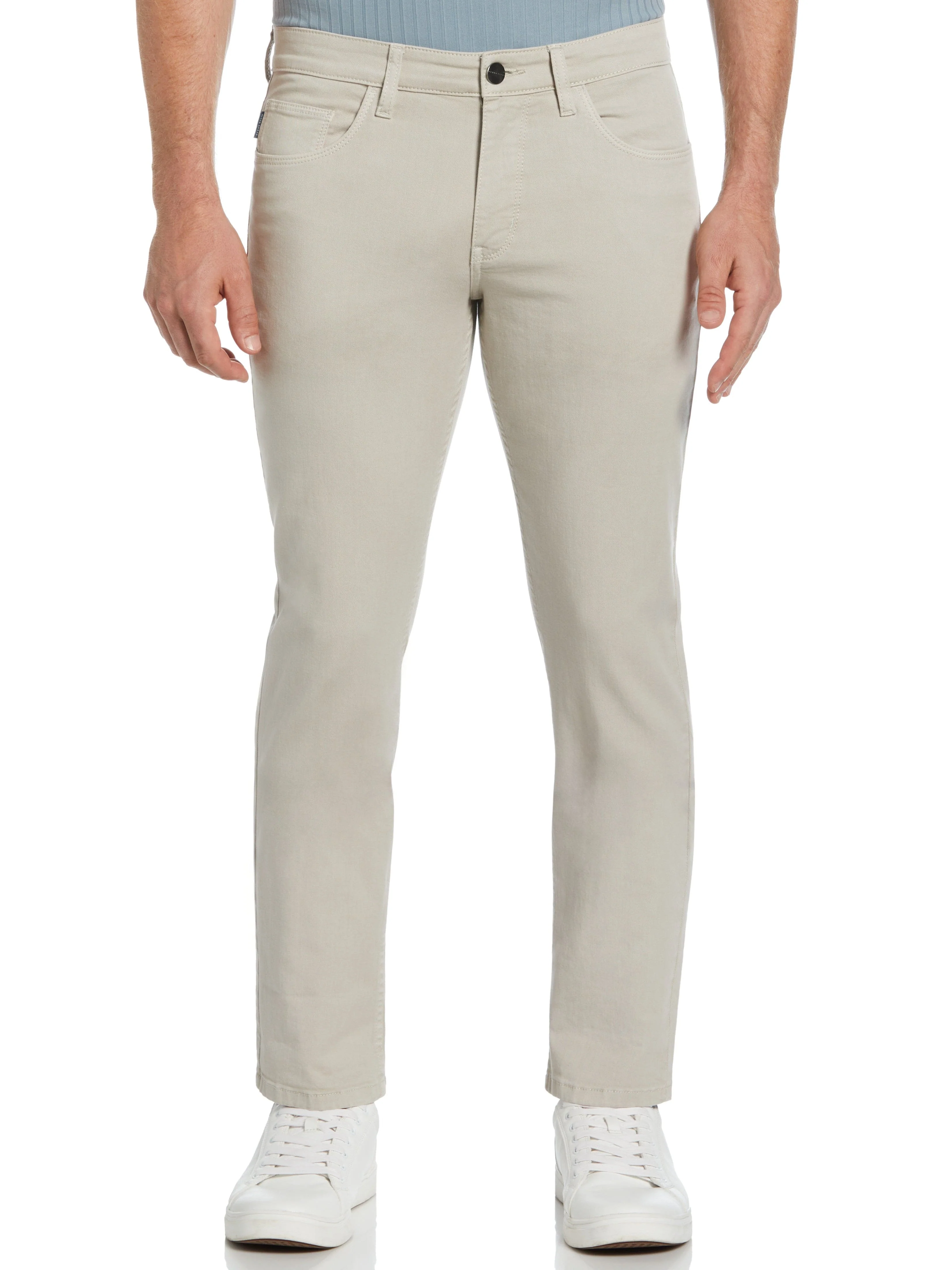 Slim Fit Dyed Solid Twill Five Pocket Pant - Image 7