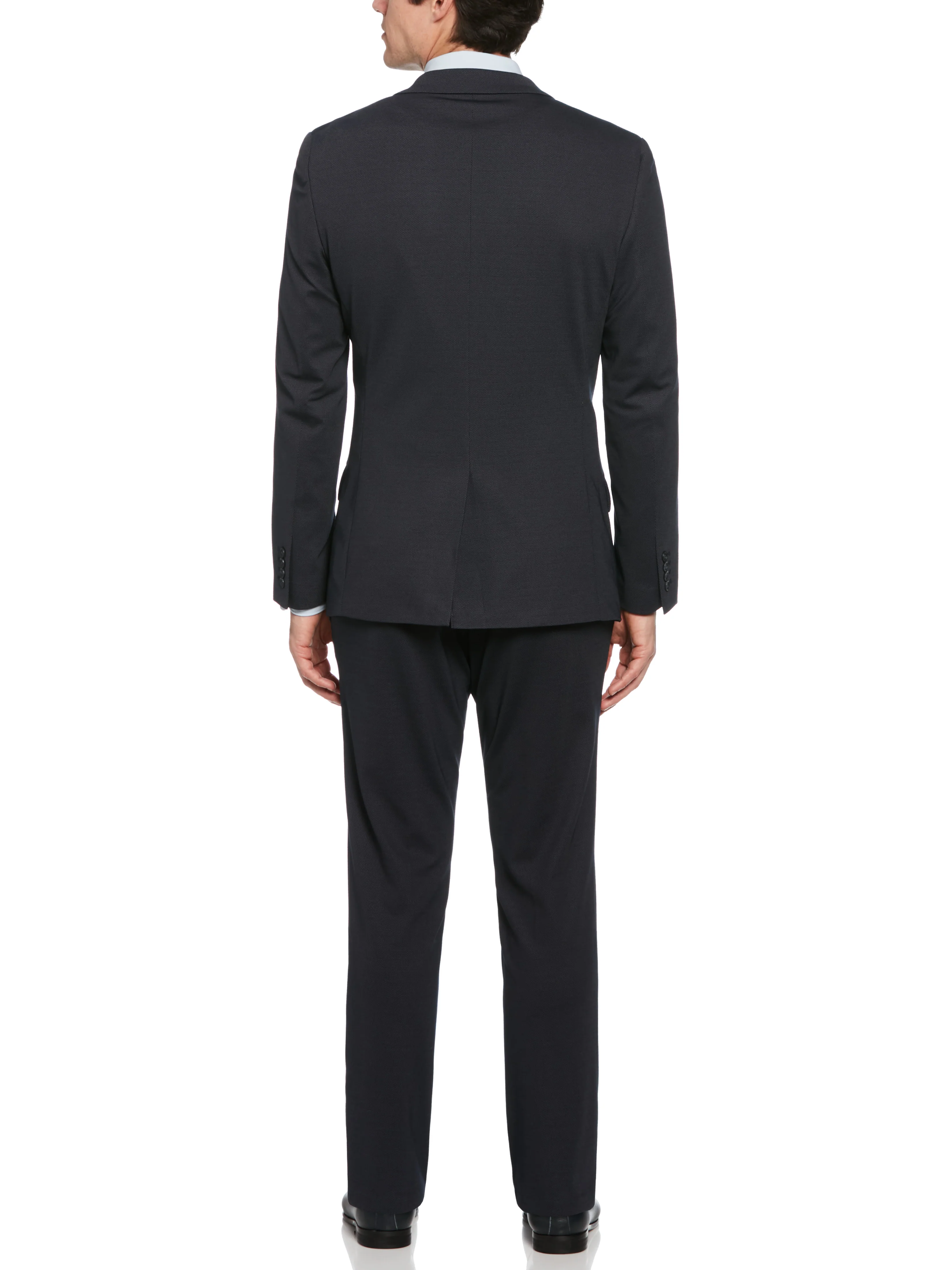 Slim Fit Pindot Stretch Knit Suit Jacket - Image 6