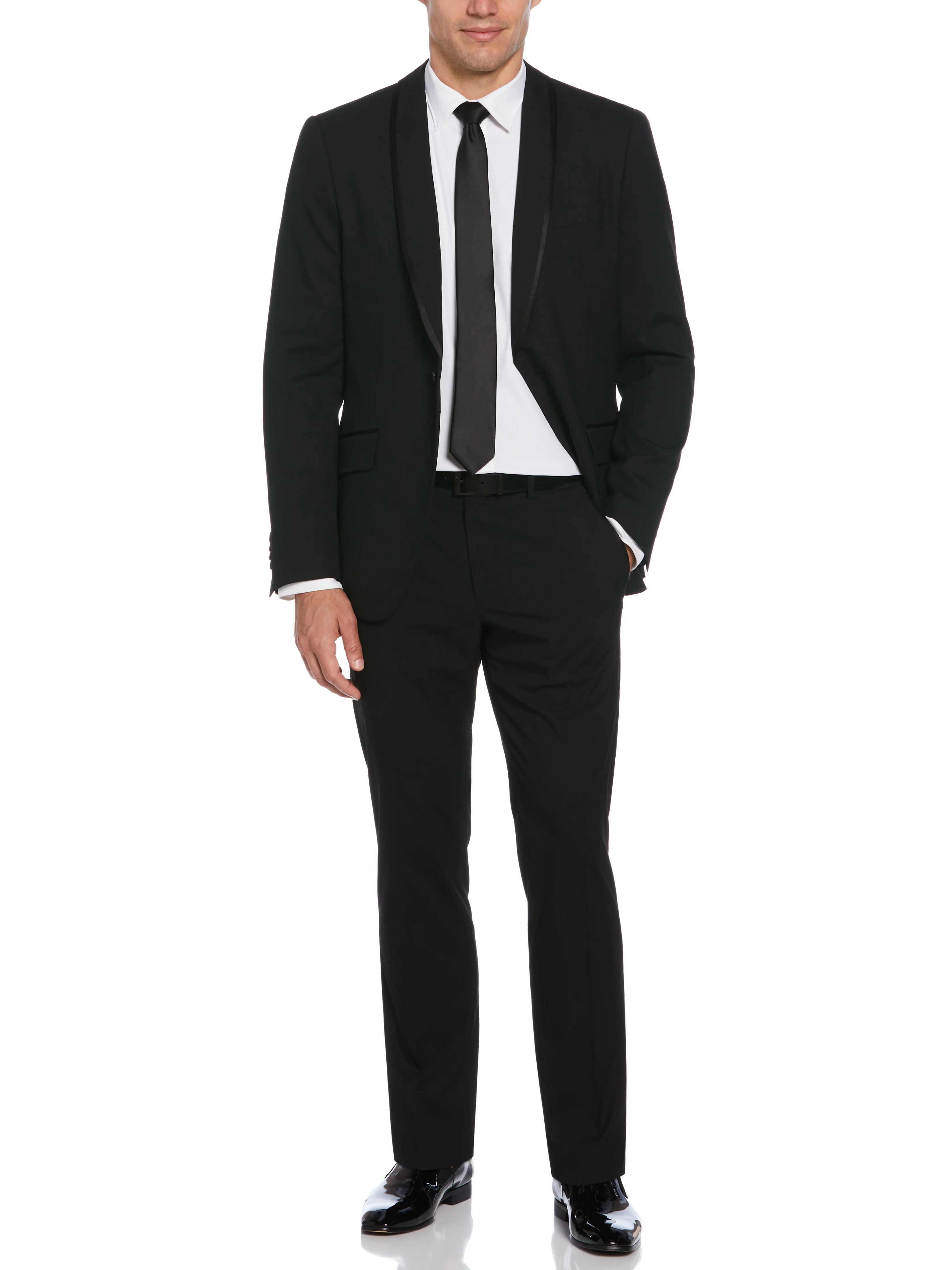 Slim Fit Stretch Tuxedo Suit Jacket - Image 10