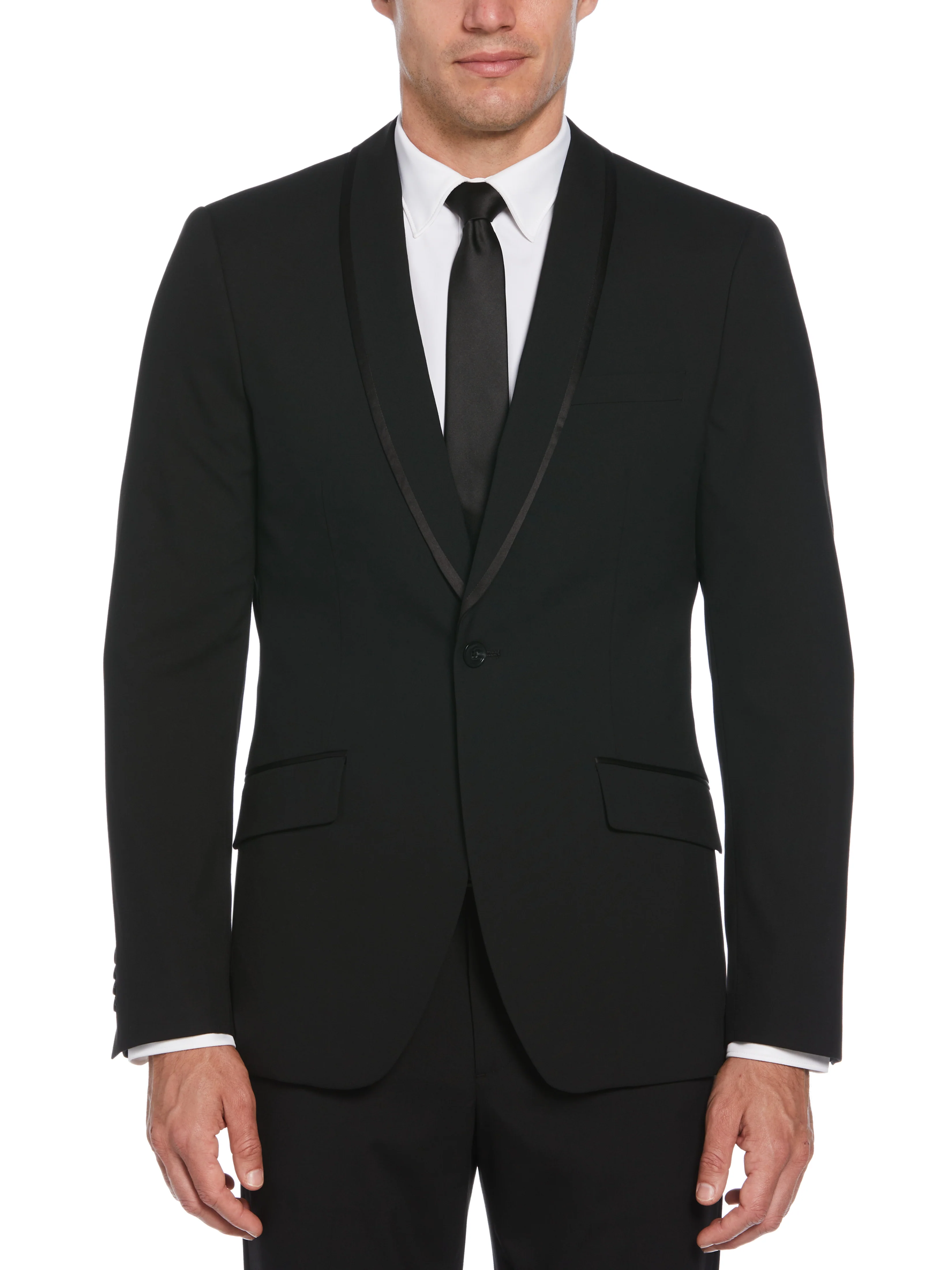 Slim Fit Stretch Tuxedo Suit Jacket - Image 6