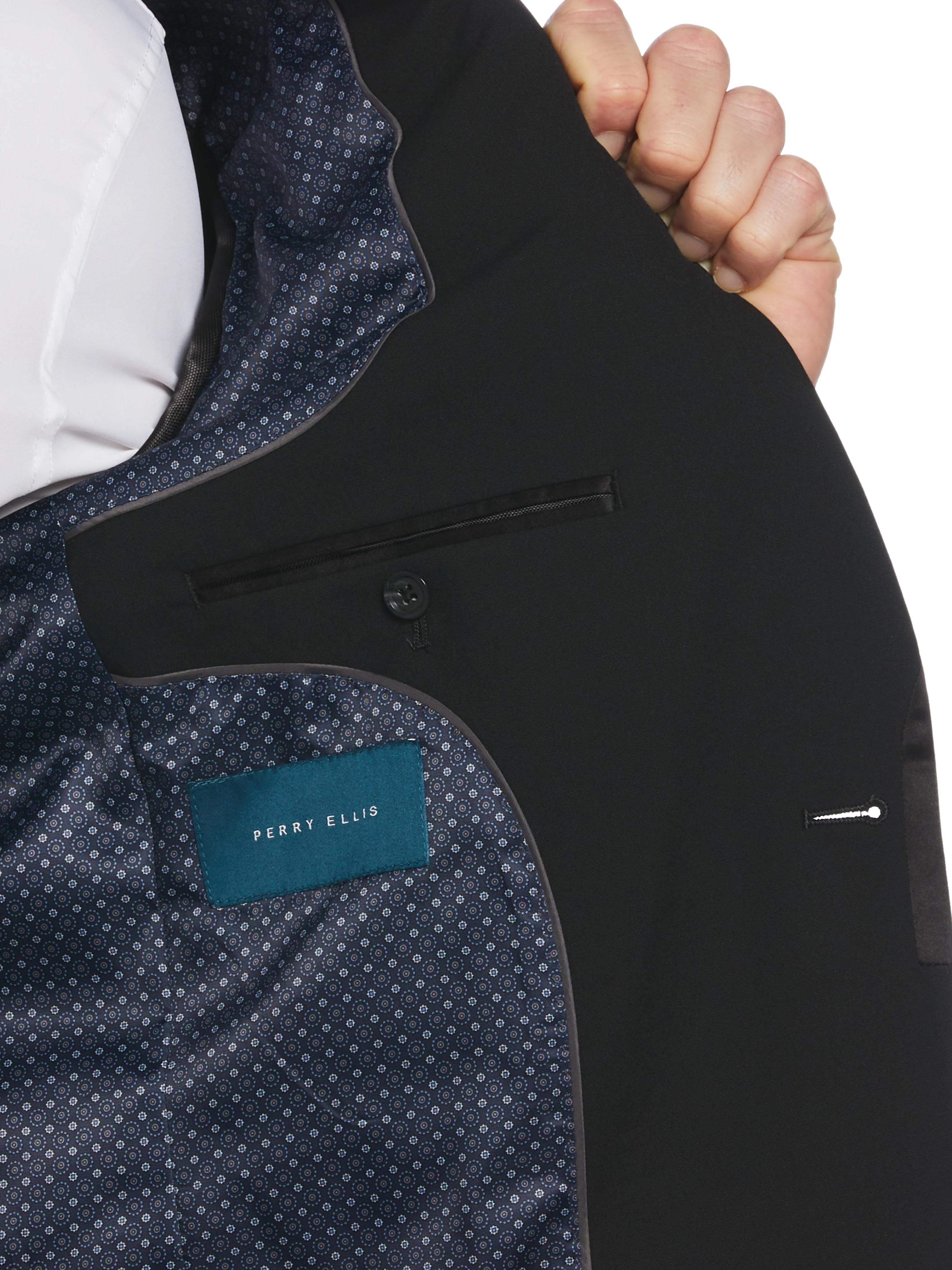 Slim Fit Stretch Tuxedo Suit Jacket - Image 7