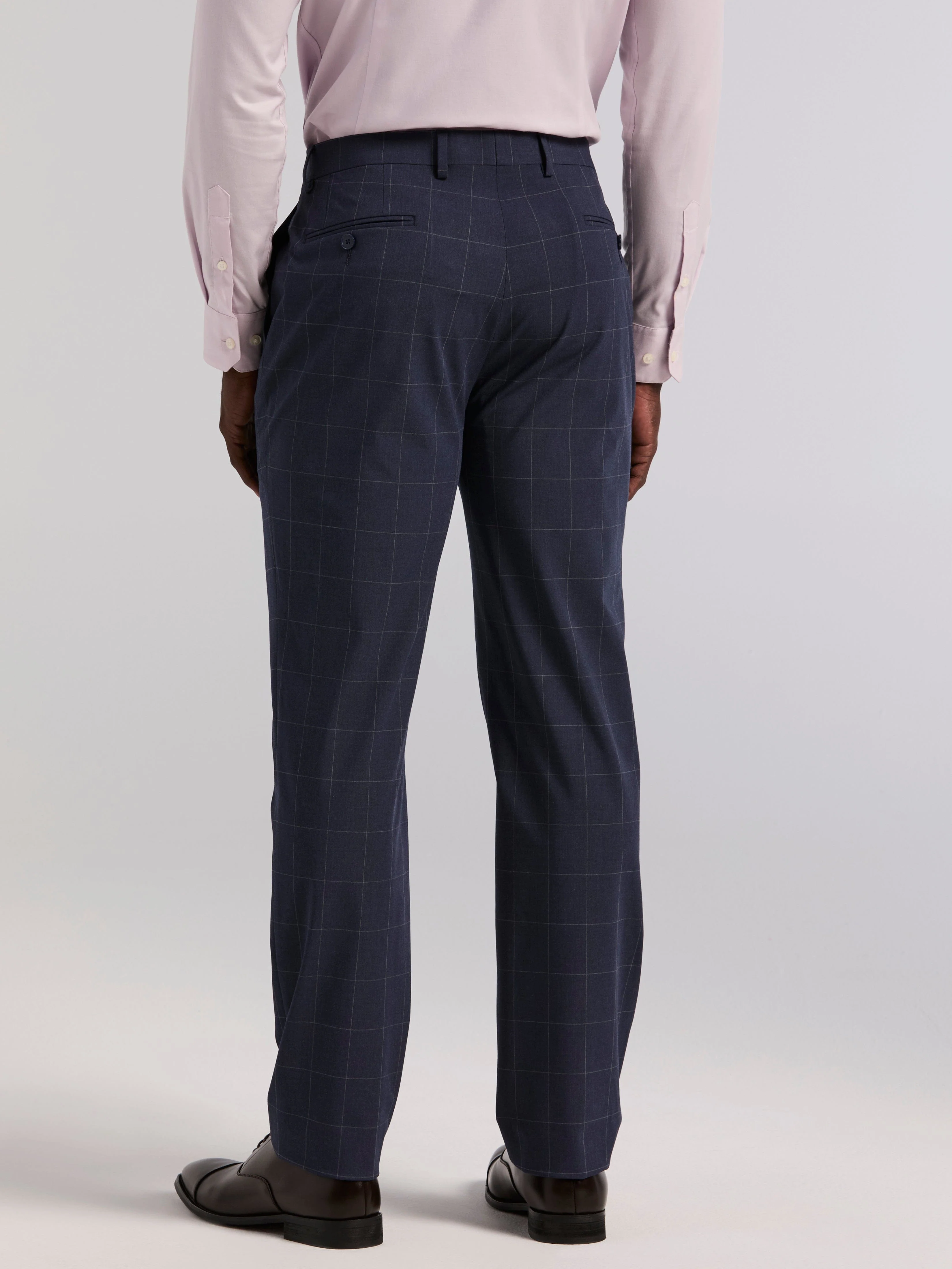 Slim Fit Windowpane Suit Pant - Image 8