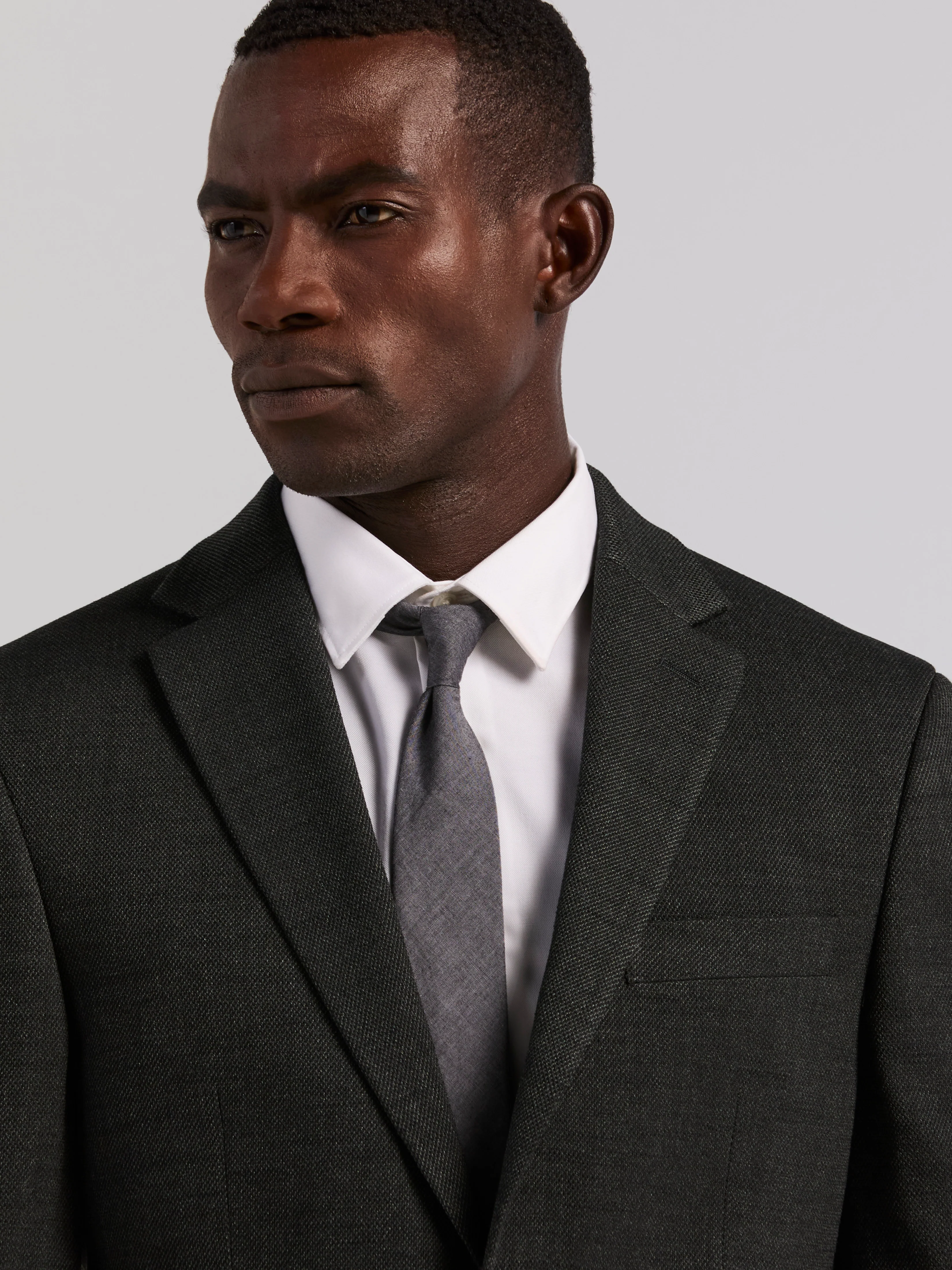 Slim Fit Olive Textured Sportcoat - Image 3