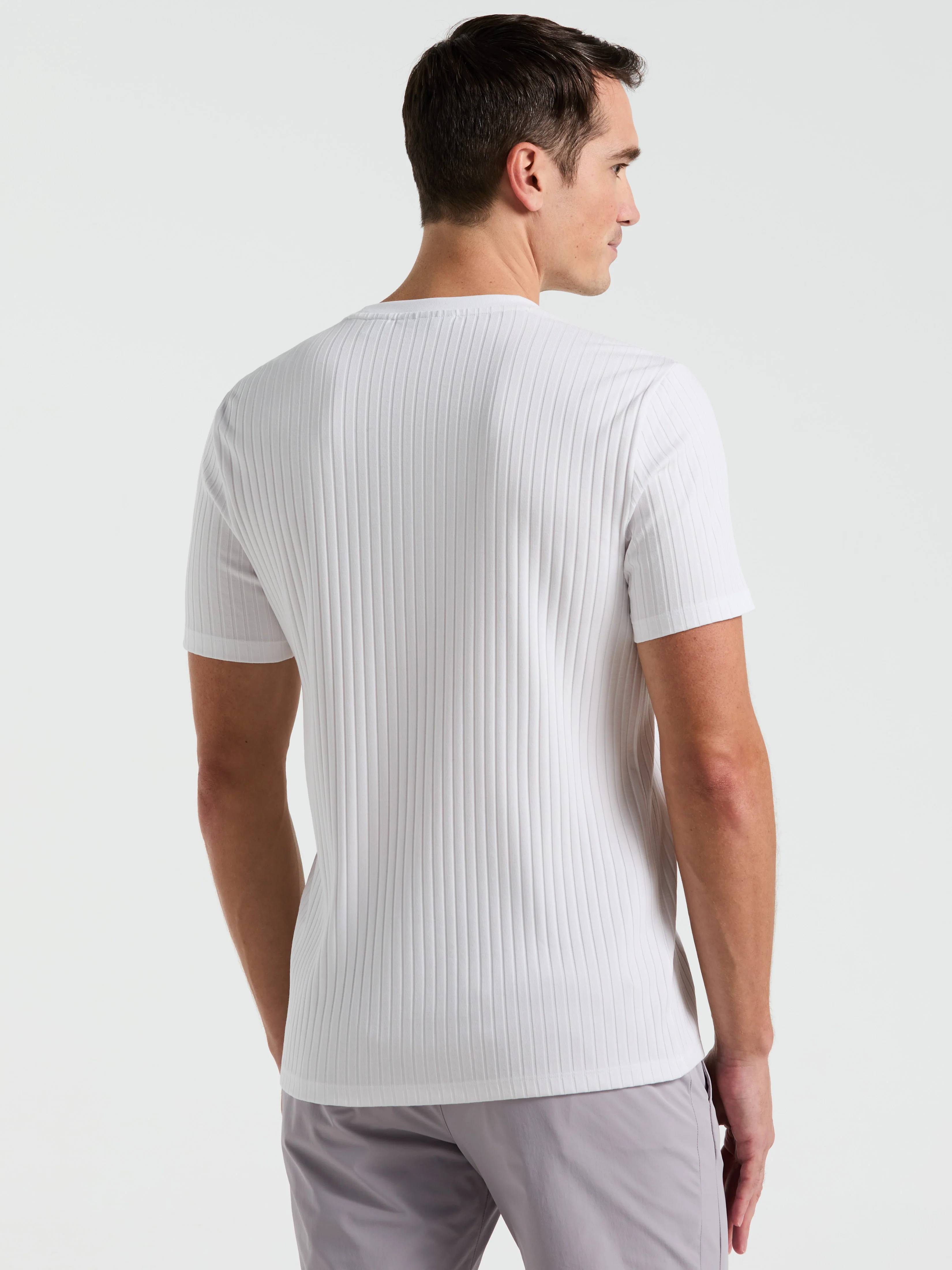 Ribbed Crew Neck Tee - Image 12