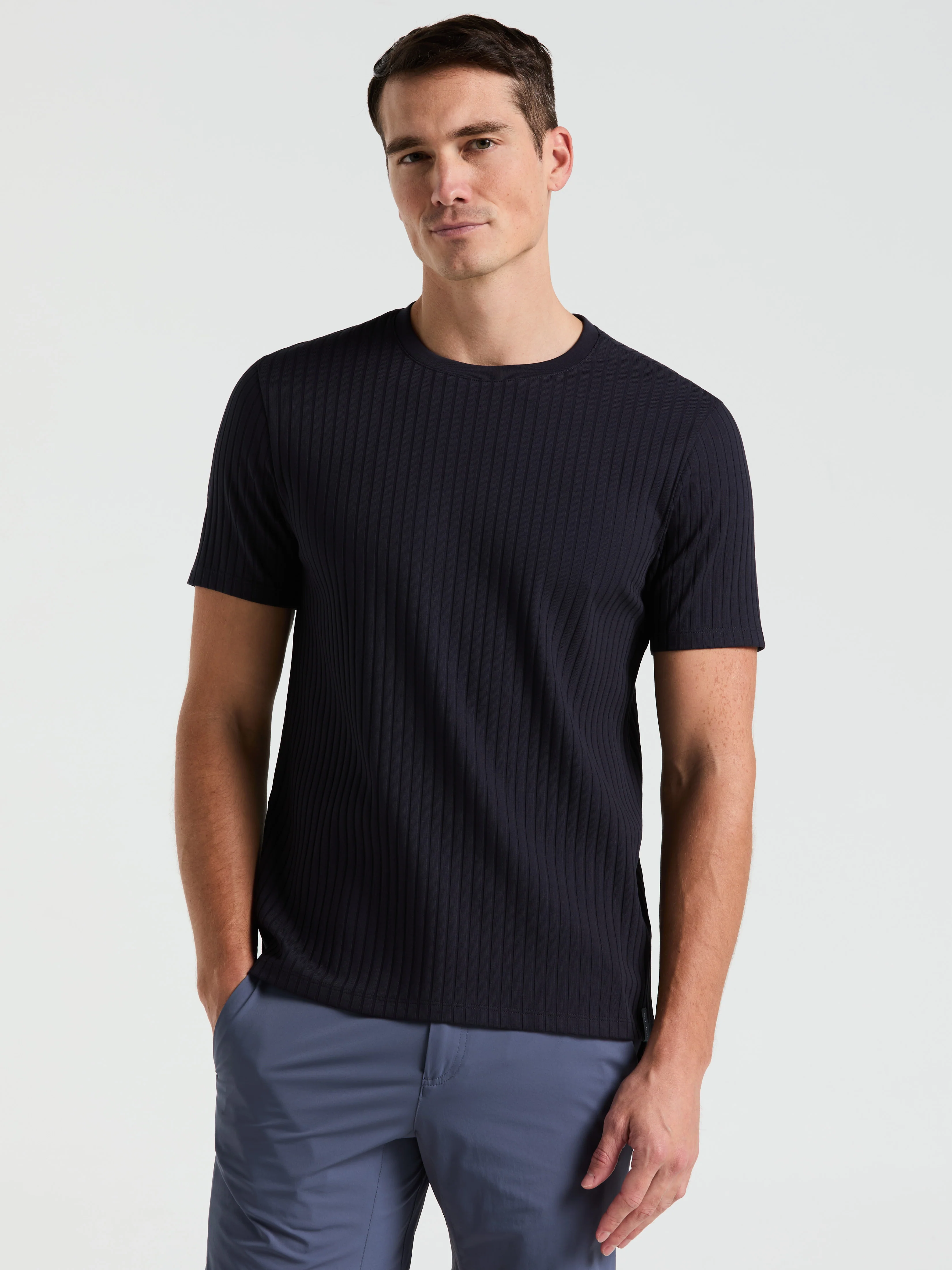 Ribbed Crew Neck Tee - Image 14