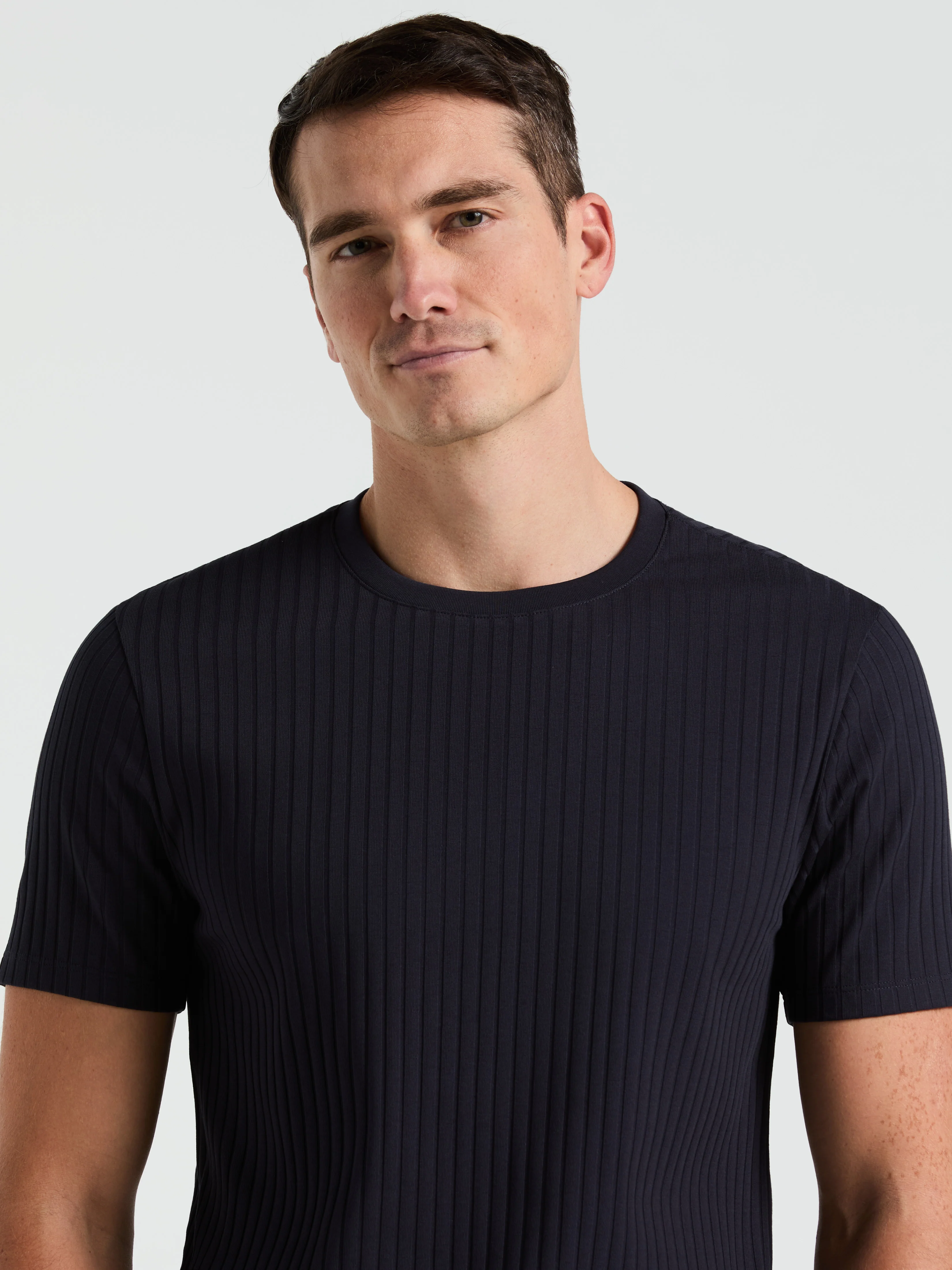 Ribbed Crew Neck Tee - Image 15
