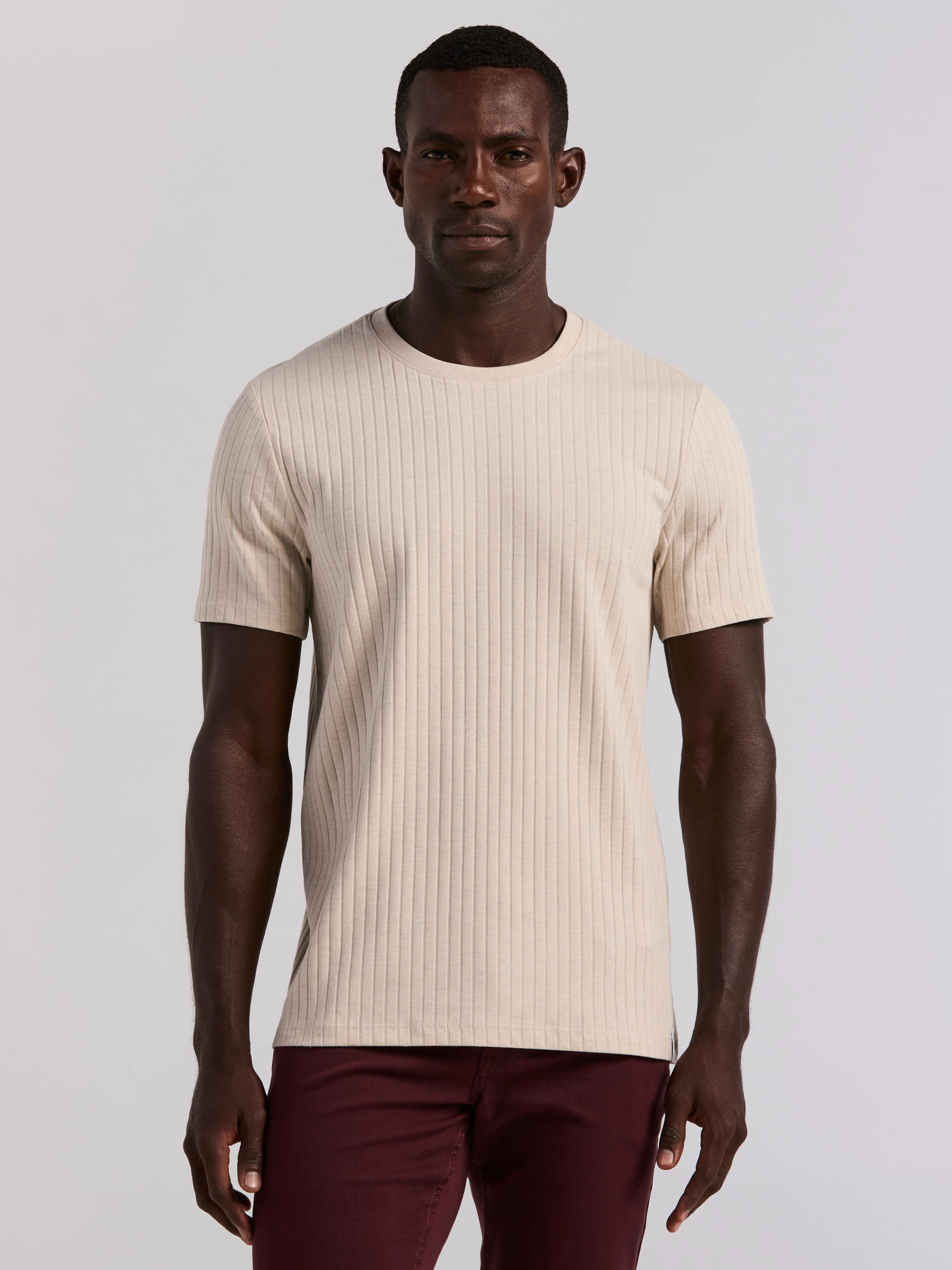 Ribbed Crew Neck Tee - Image 18