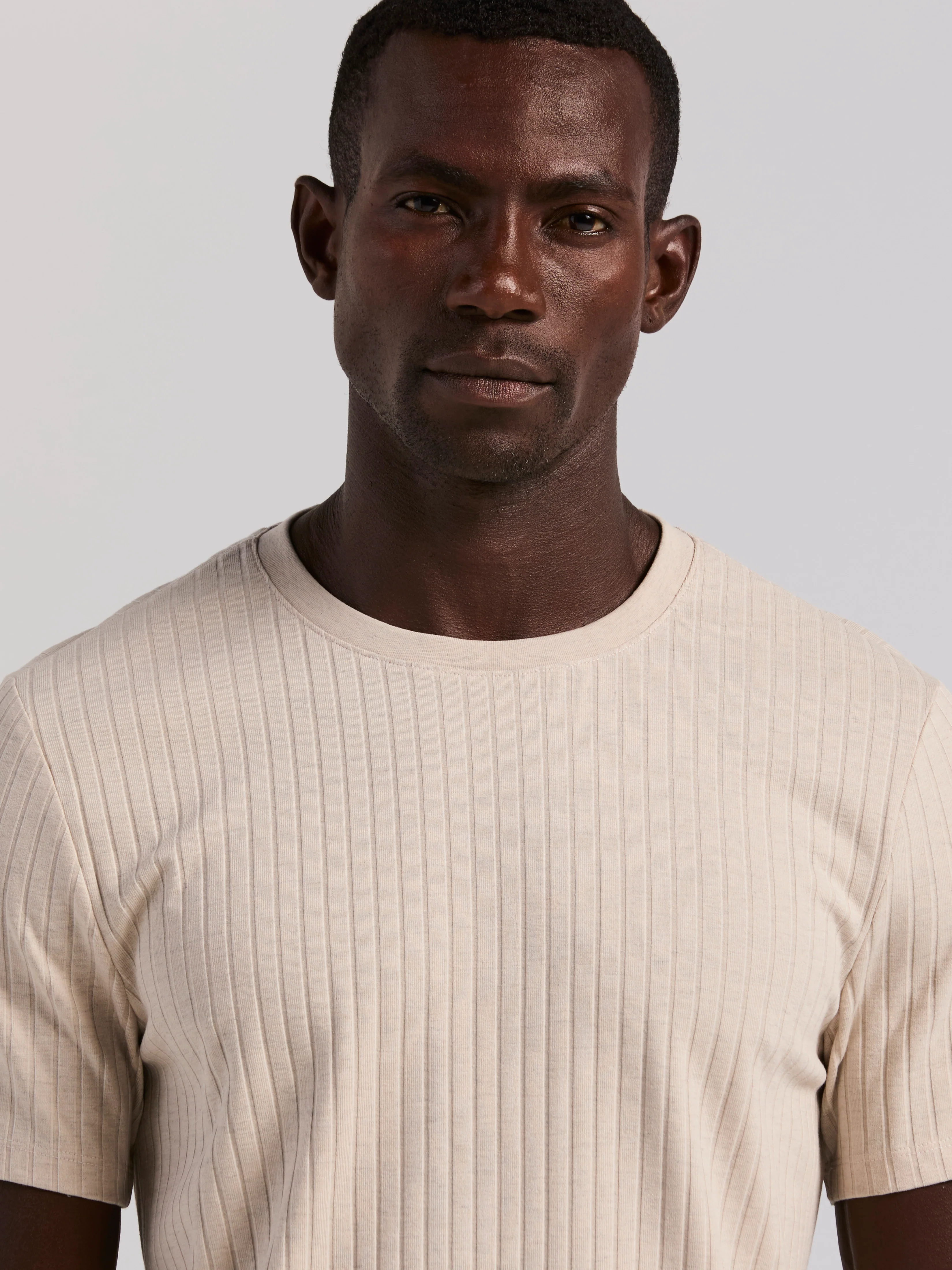 Ribbed Crew Neck Tee - Image 19