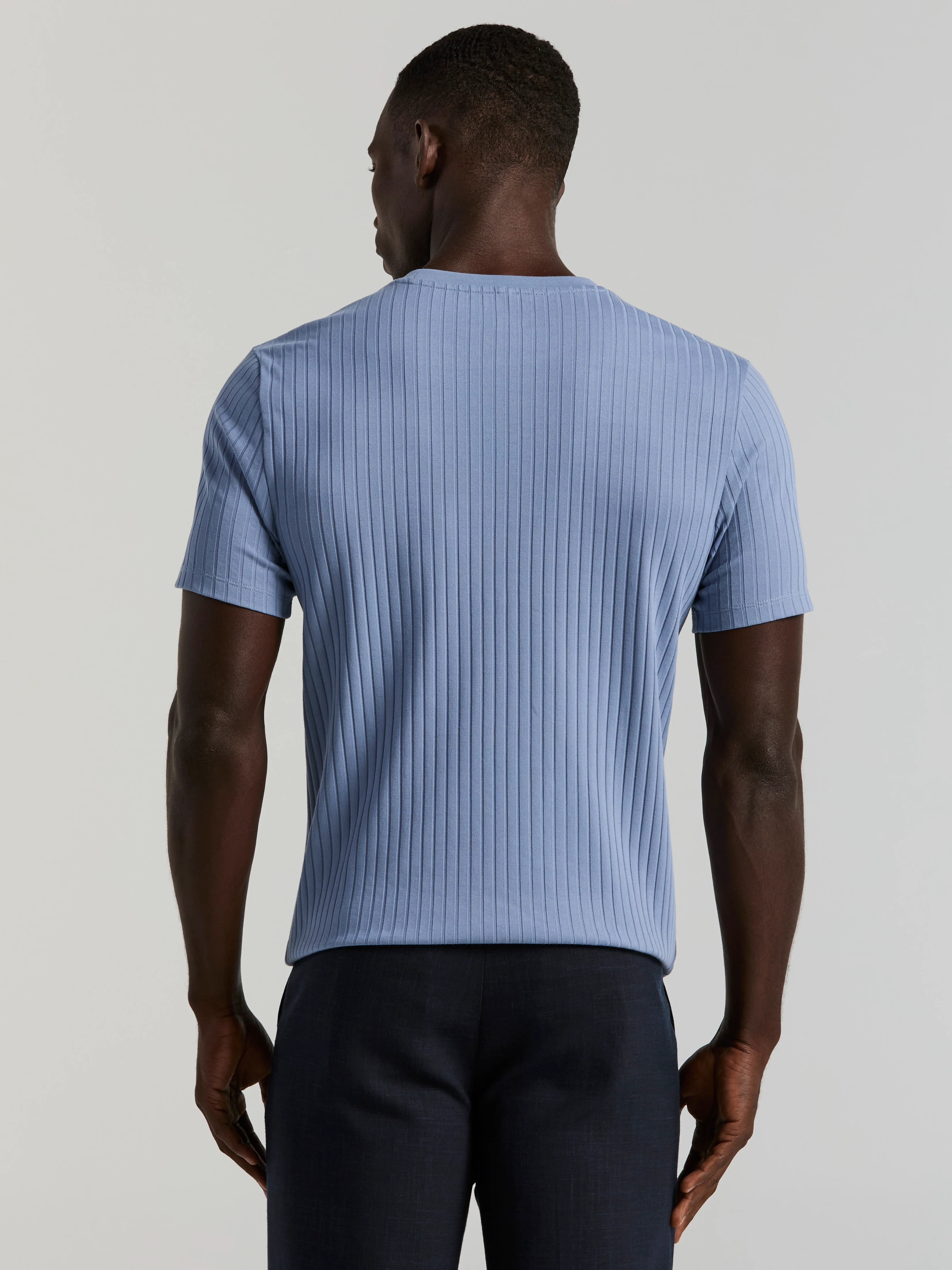 Ribbed Crew Neck Tee - Image 29