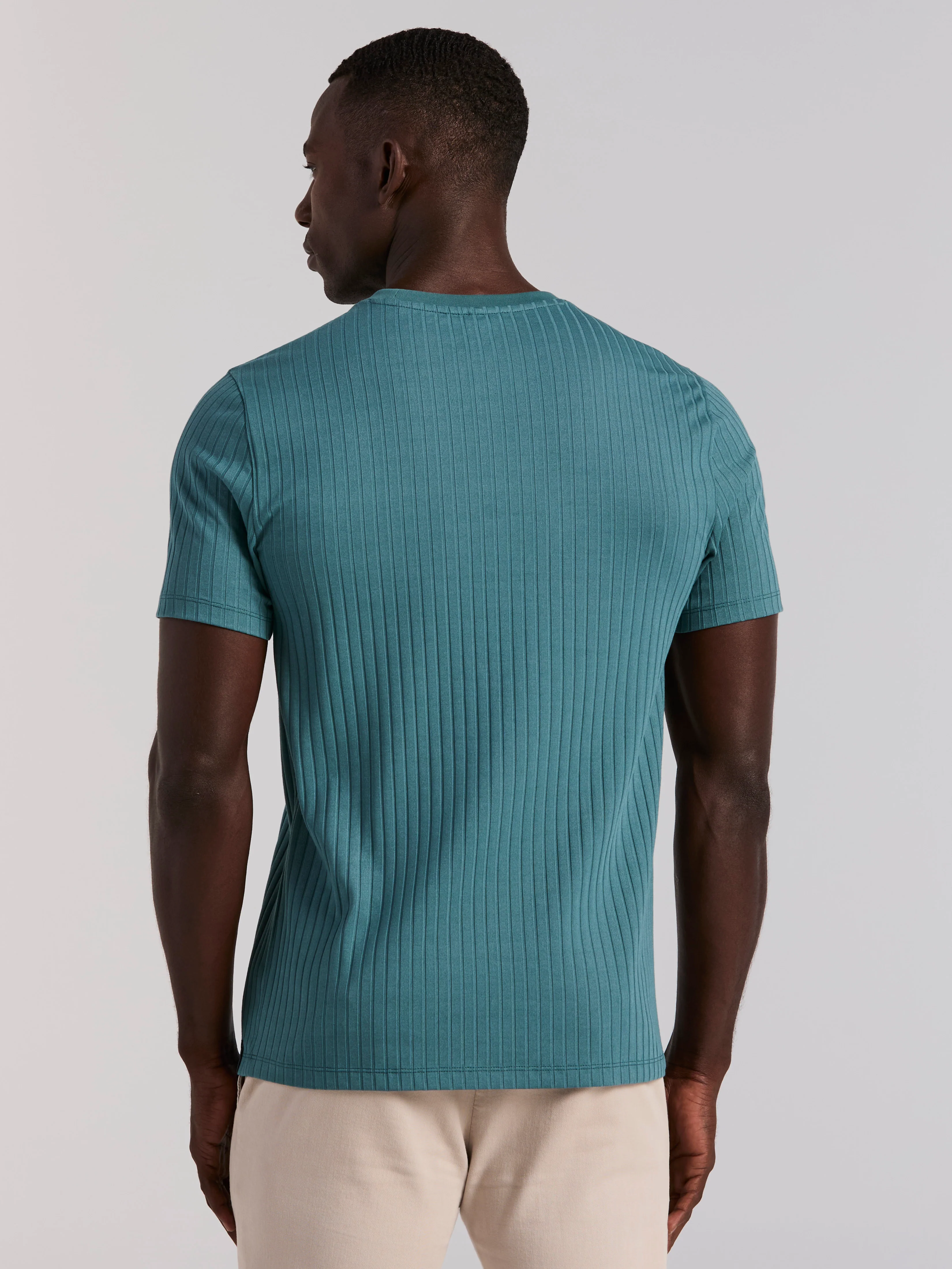 Ribbed Crew Neck Tee - Image 34
