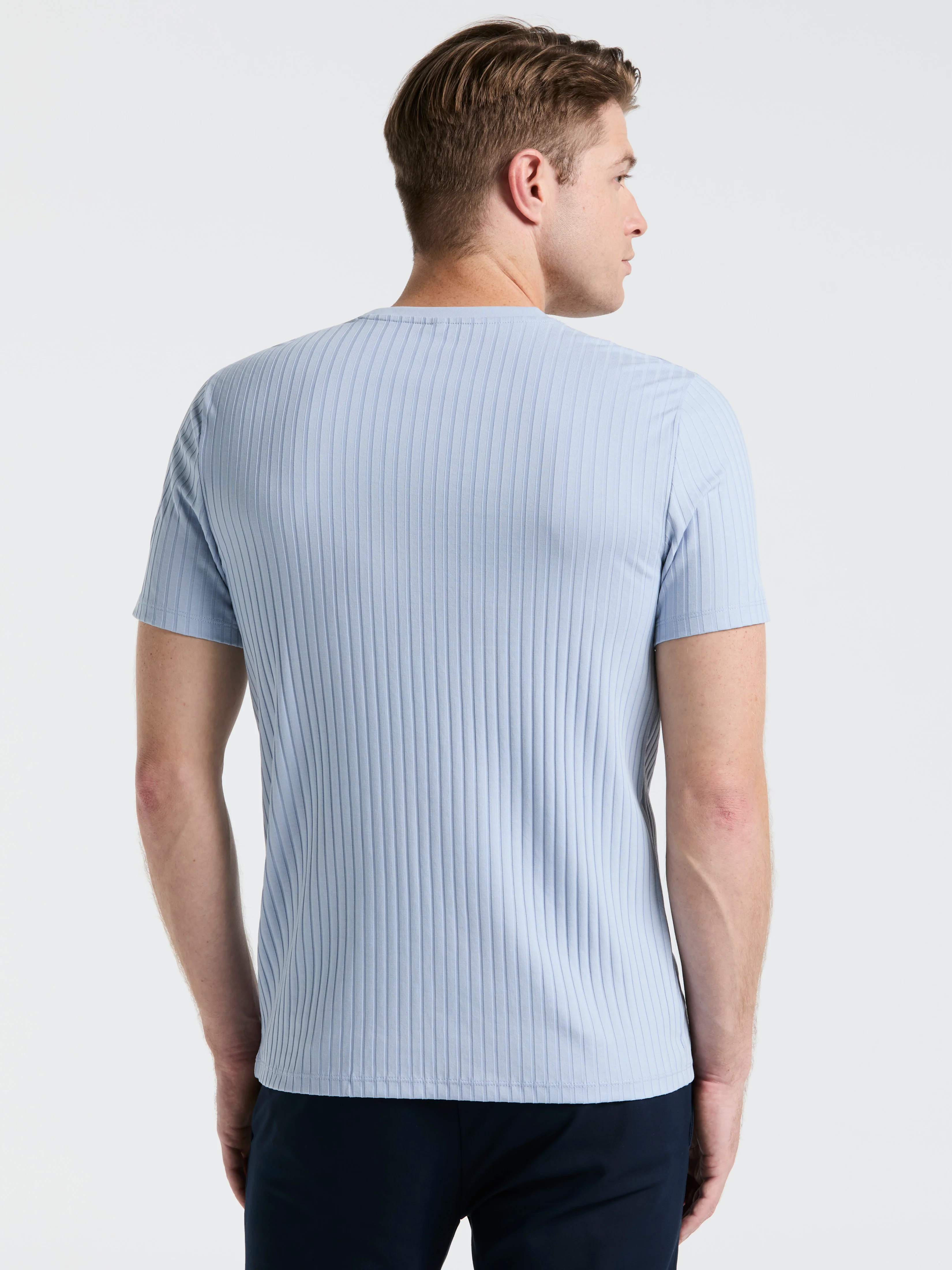 Ribbed Crew Neck Tee - Image 39