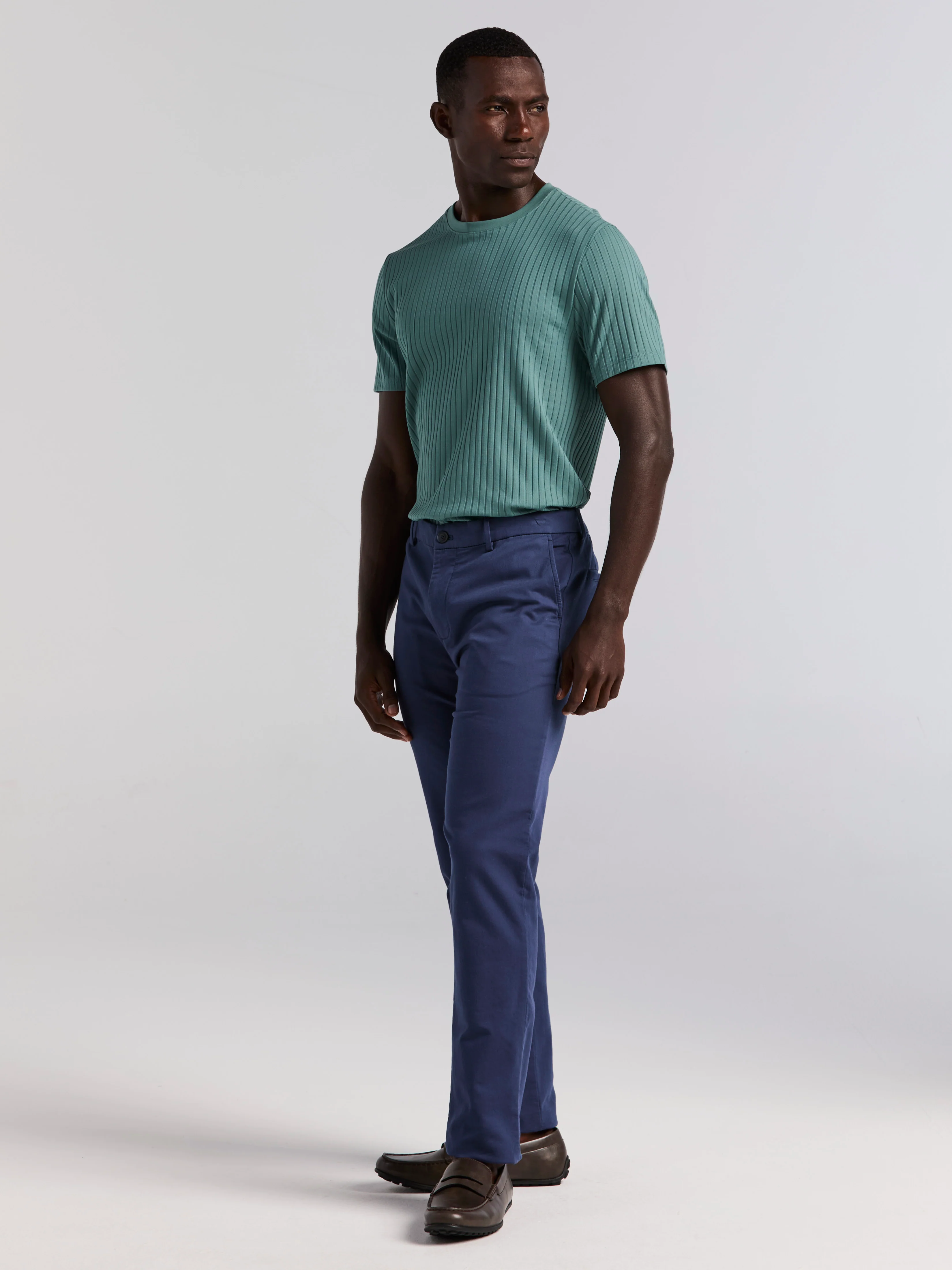 Ribbed Crew Neck Tee - Image 5