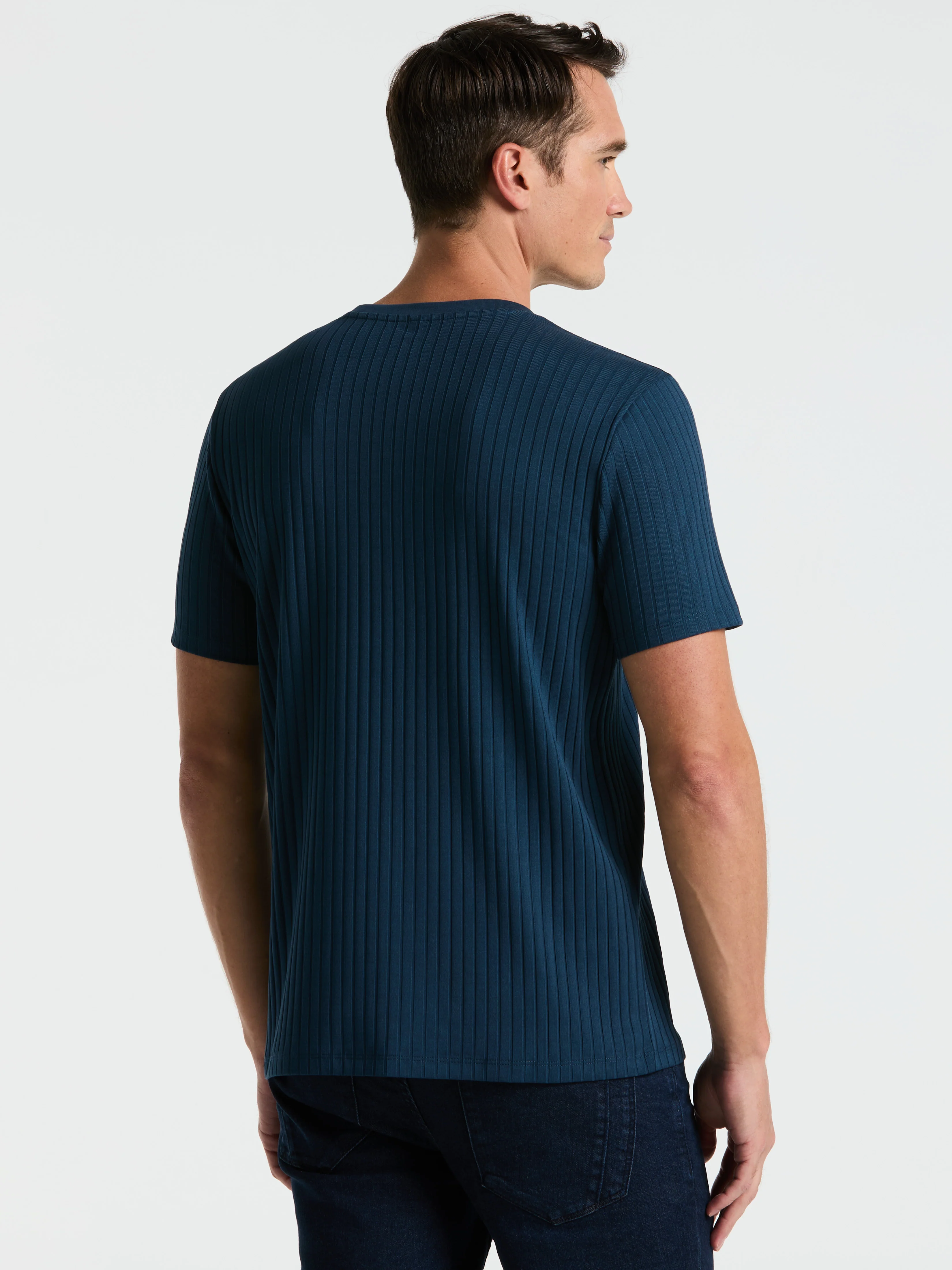 Ribbed Crew Neck Tee - Image 51