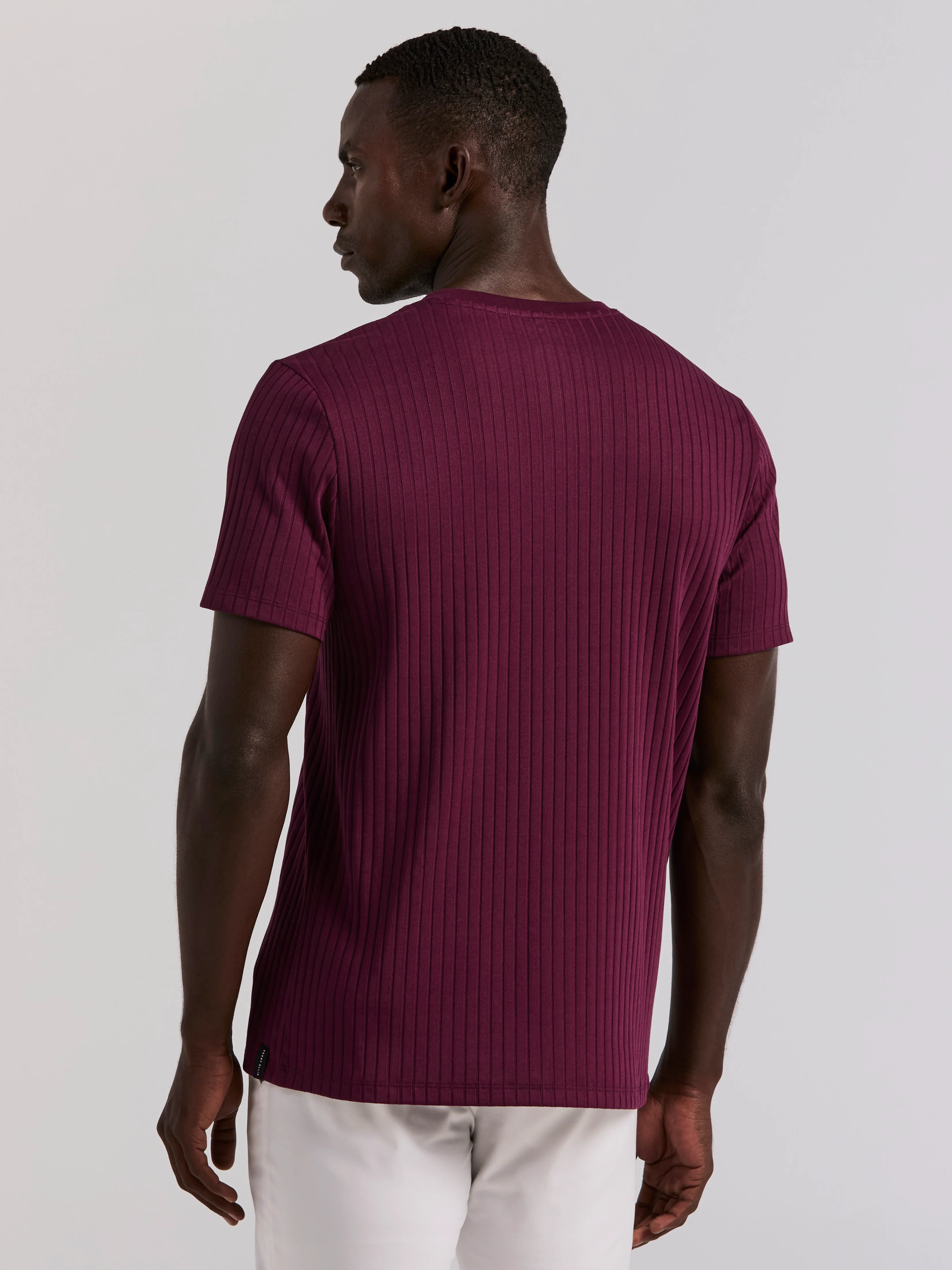 Ribbed Crew Neck Tee - Image 56