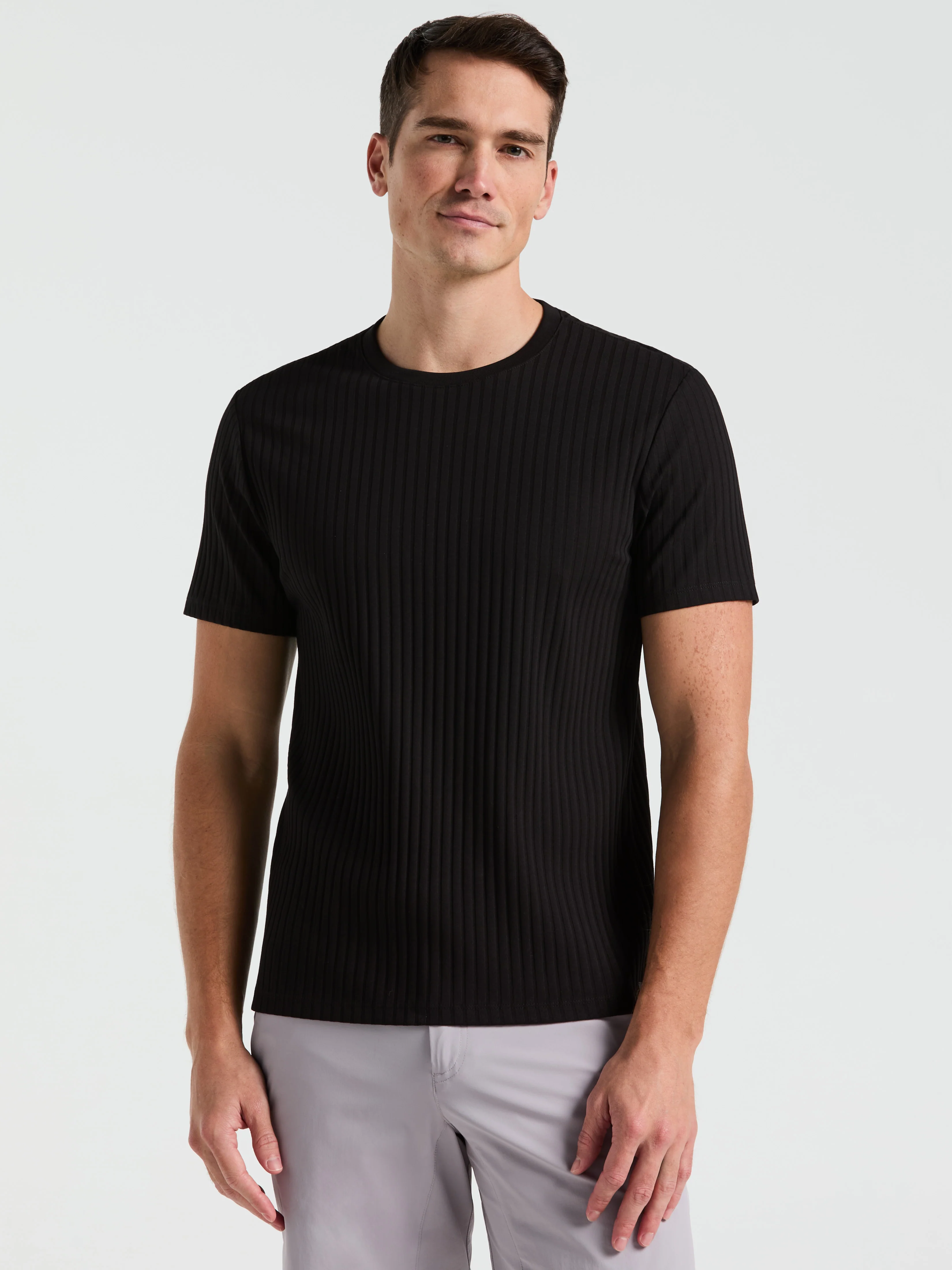 Ribbed Crew Neck Tee - Image 6