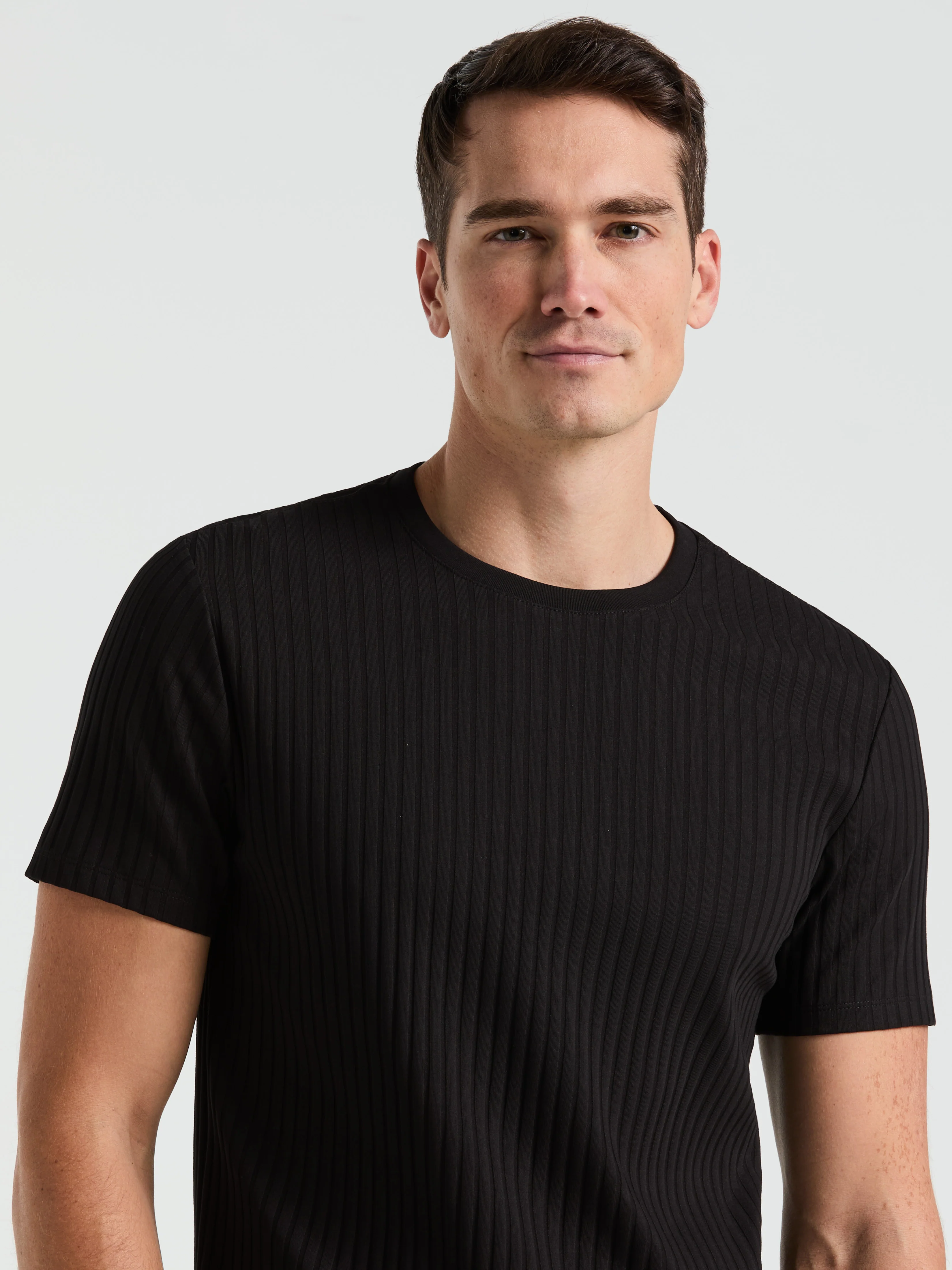 Ribbed Crew Neck Tee - Image 7