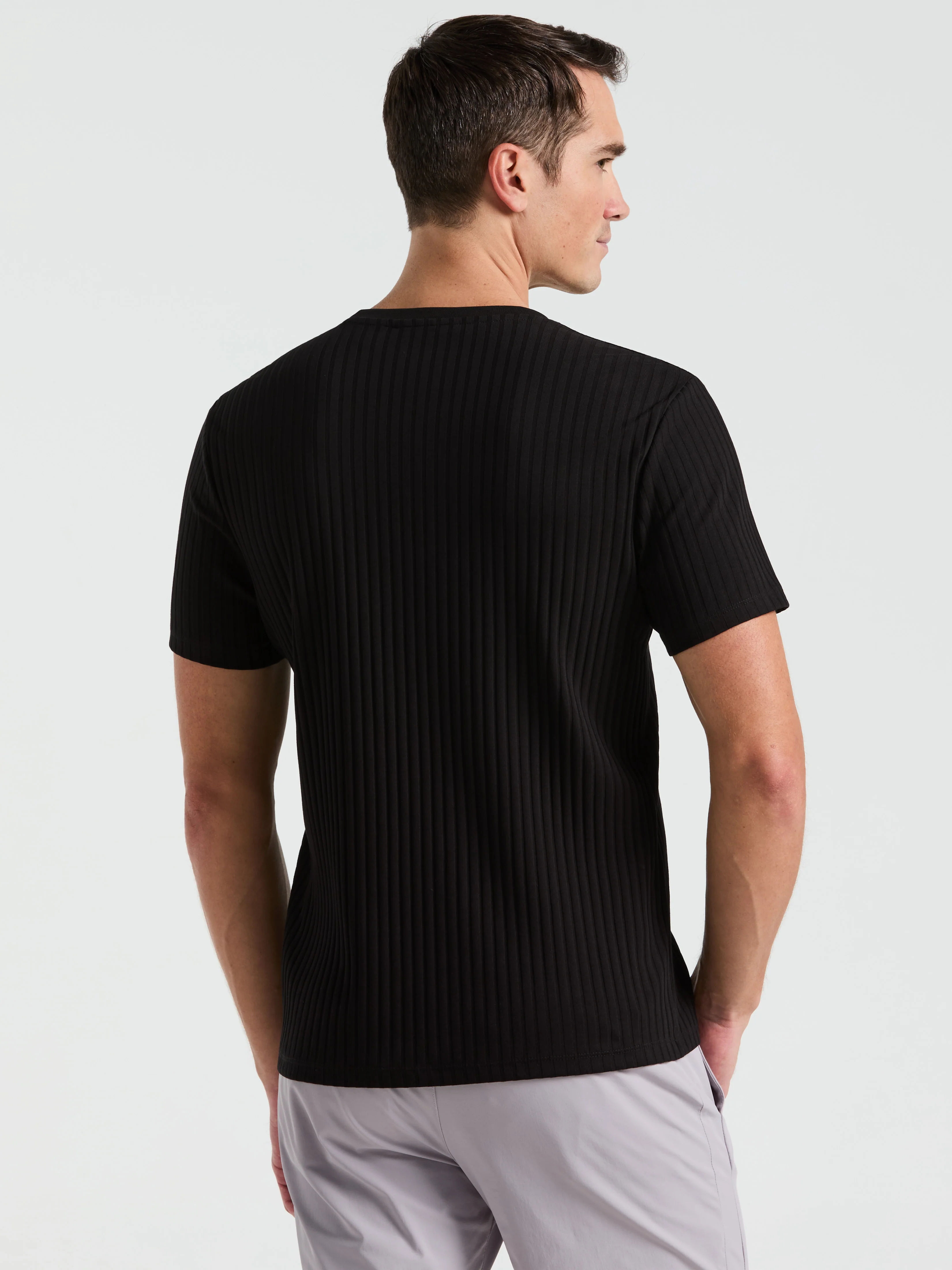 Ribbed Crew Neck Tee - Image 8