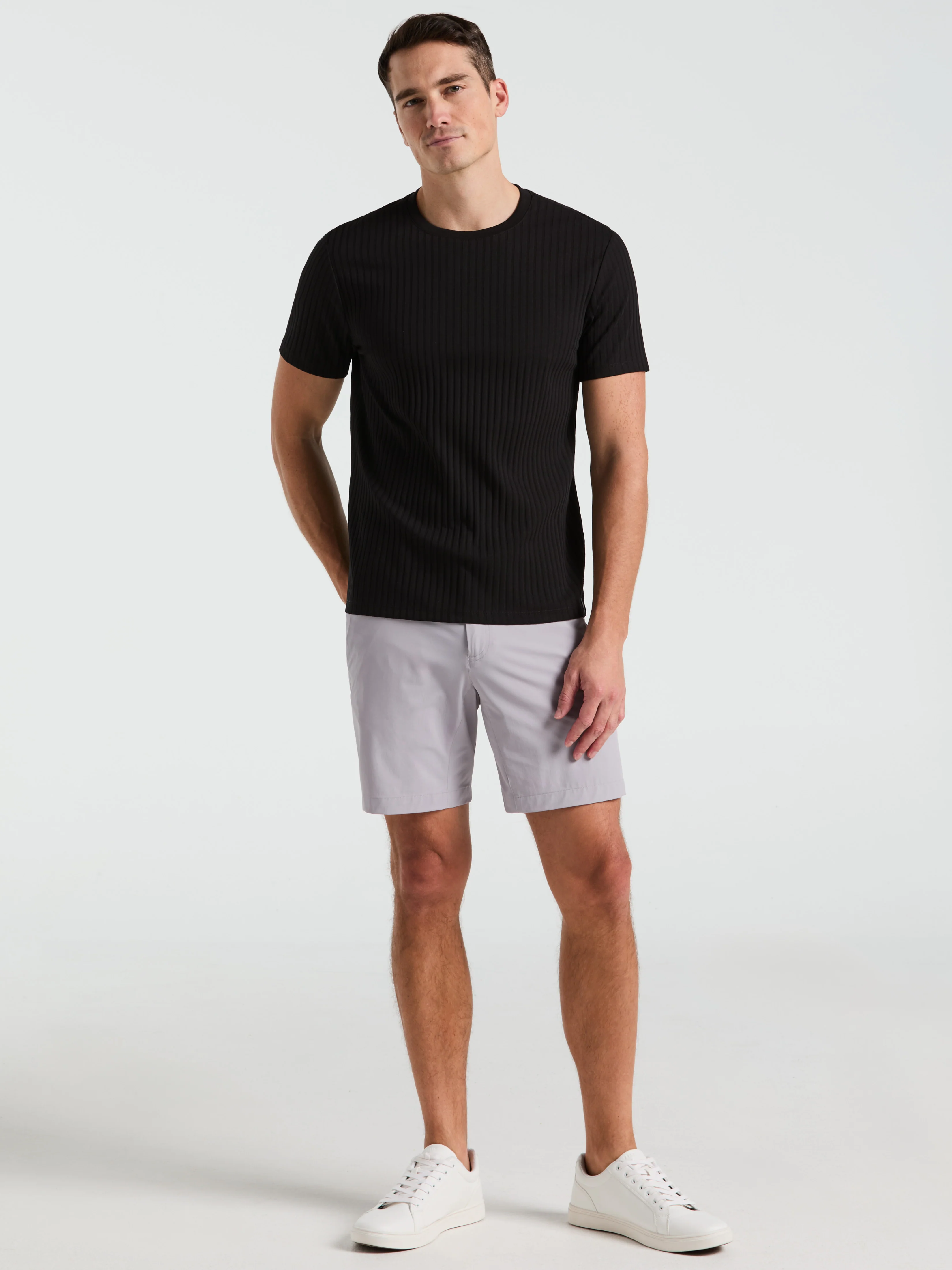 Ribbed Crew Neck Tee - Image 9
