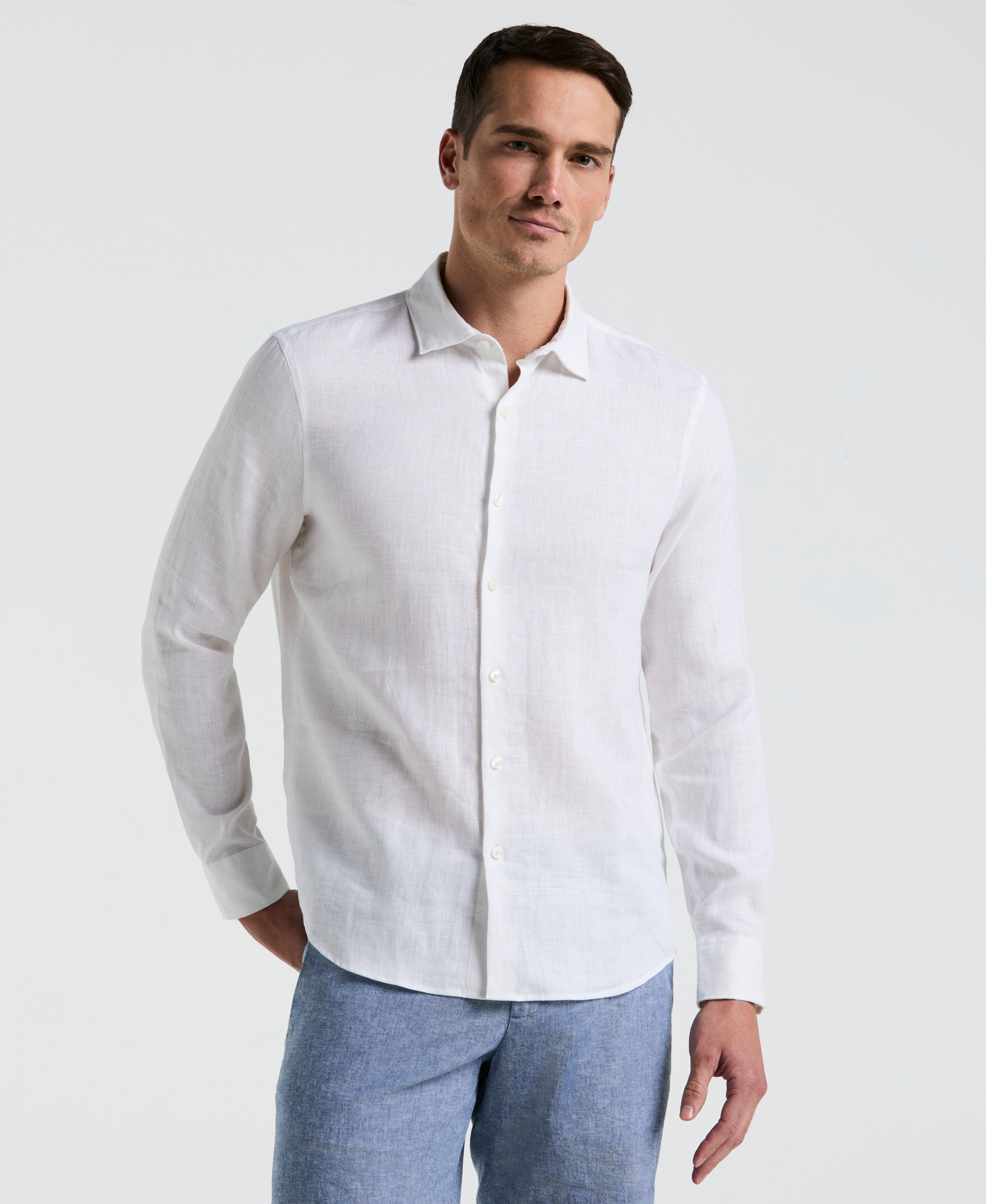 Solid Linen Shirt - Image 13